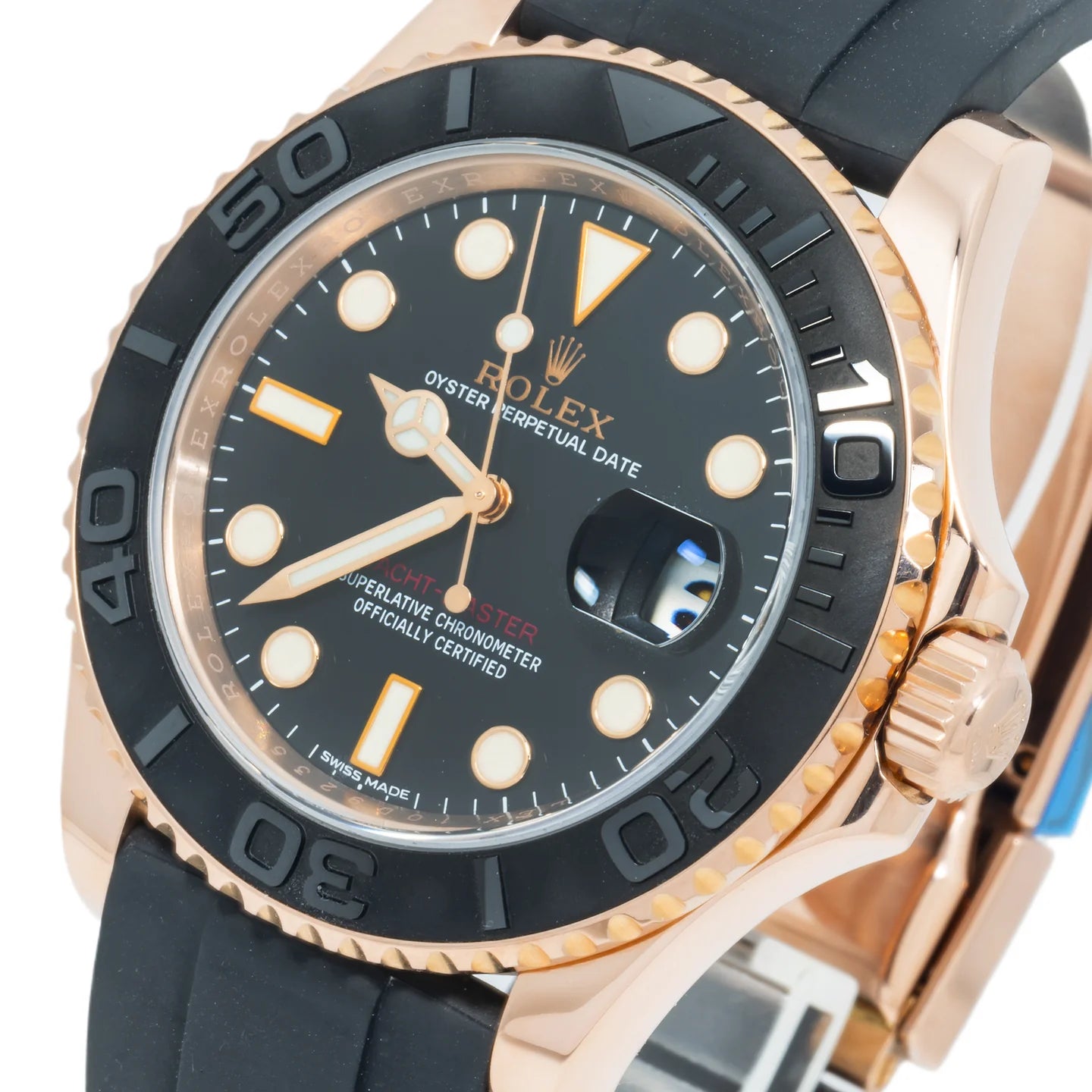 Rolex Yacht-Master 116655 – 40mm Everose Gold with Oysterflex Bracelet
