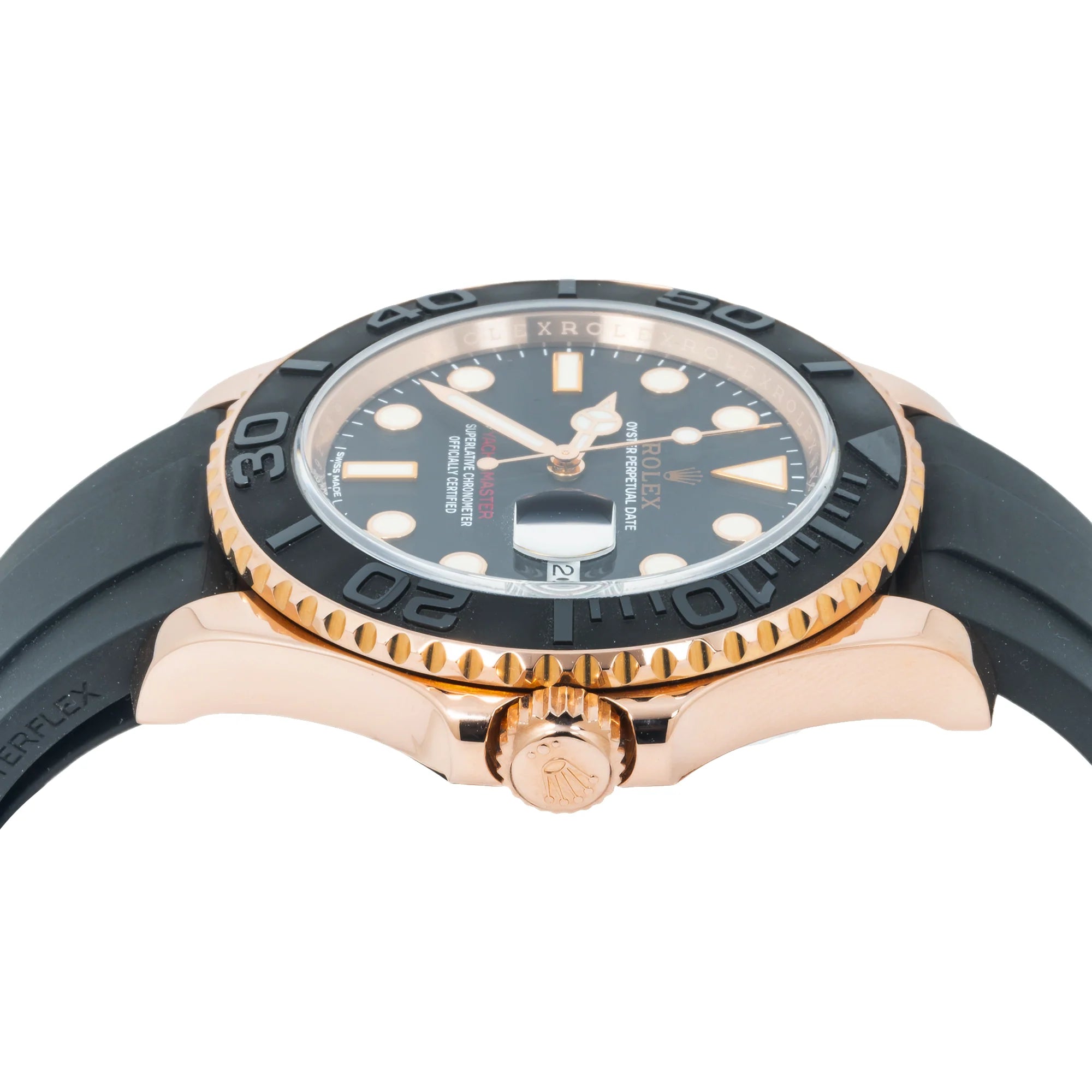 Pre-Owned Rolex Yacht-Master 116655 – 40mm Everose Gold Oysterflex