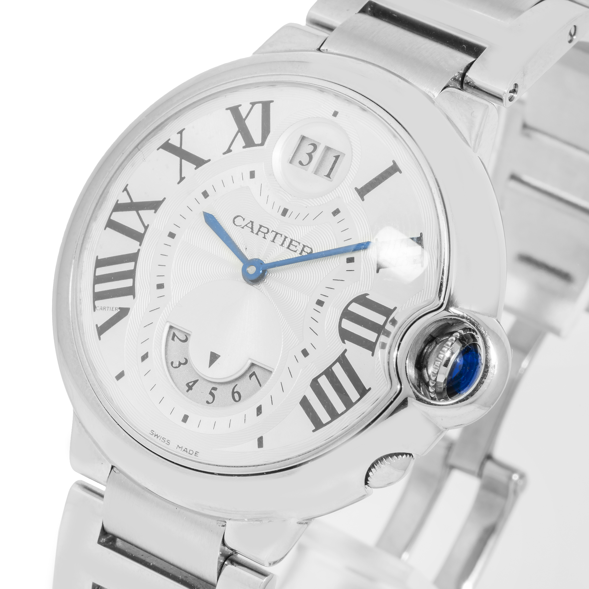 Cartier Ballon Bleu Chronograph W6920002 – Stainless Steel 44mm Automatic Watch-Cartier-JD Watches NY