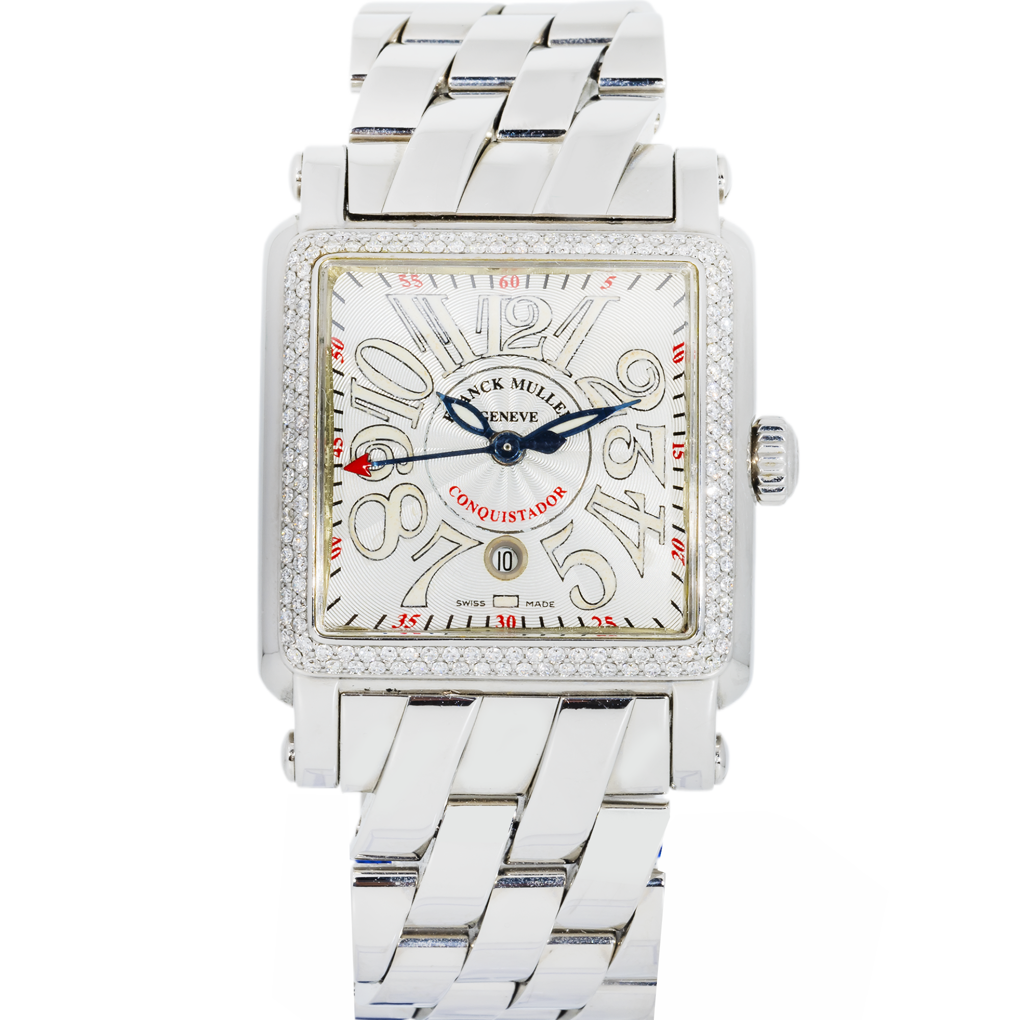 Franck Muller Conquistador Cortez 10000 L Automatic with Aftermarket Diamond Bezel