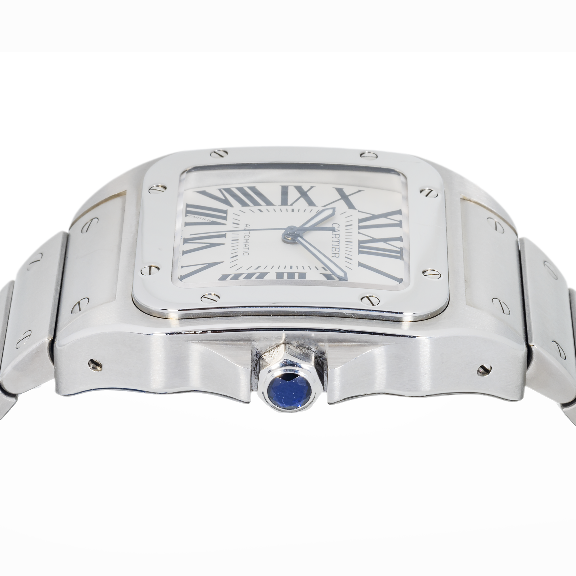 Cartier Santos WSSA0037 – Large Steel & ADLC Automatic Watch