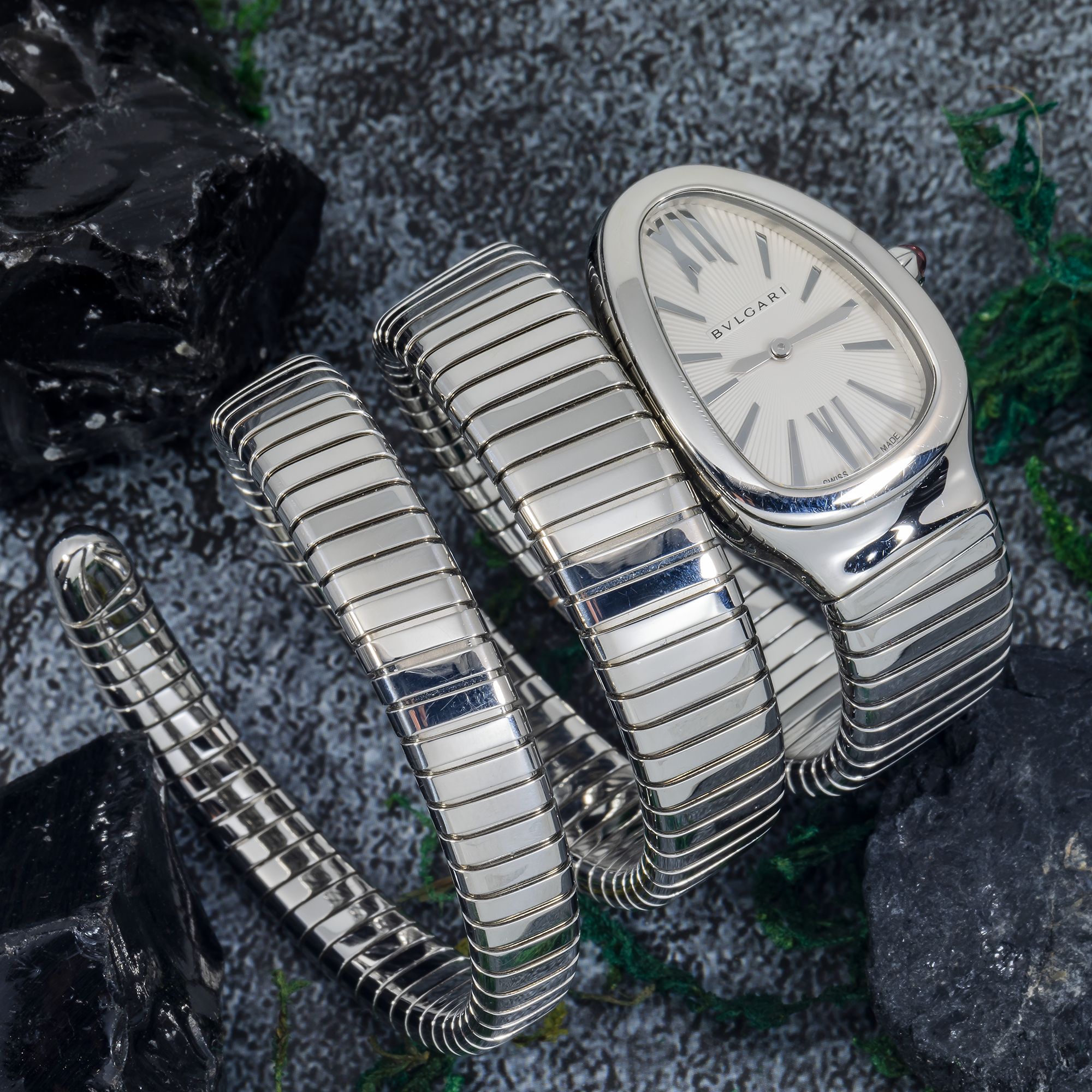 Bulgari Serpenti SP35S – 35 mm Stainless Steel Ladies Watch