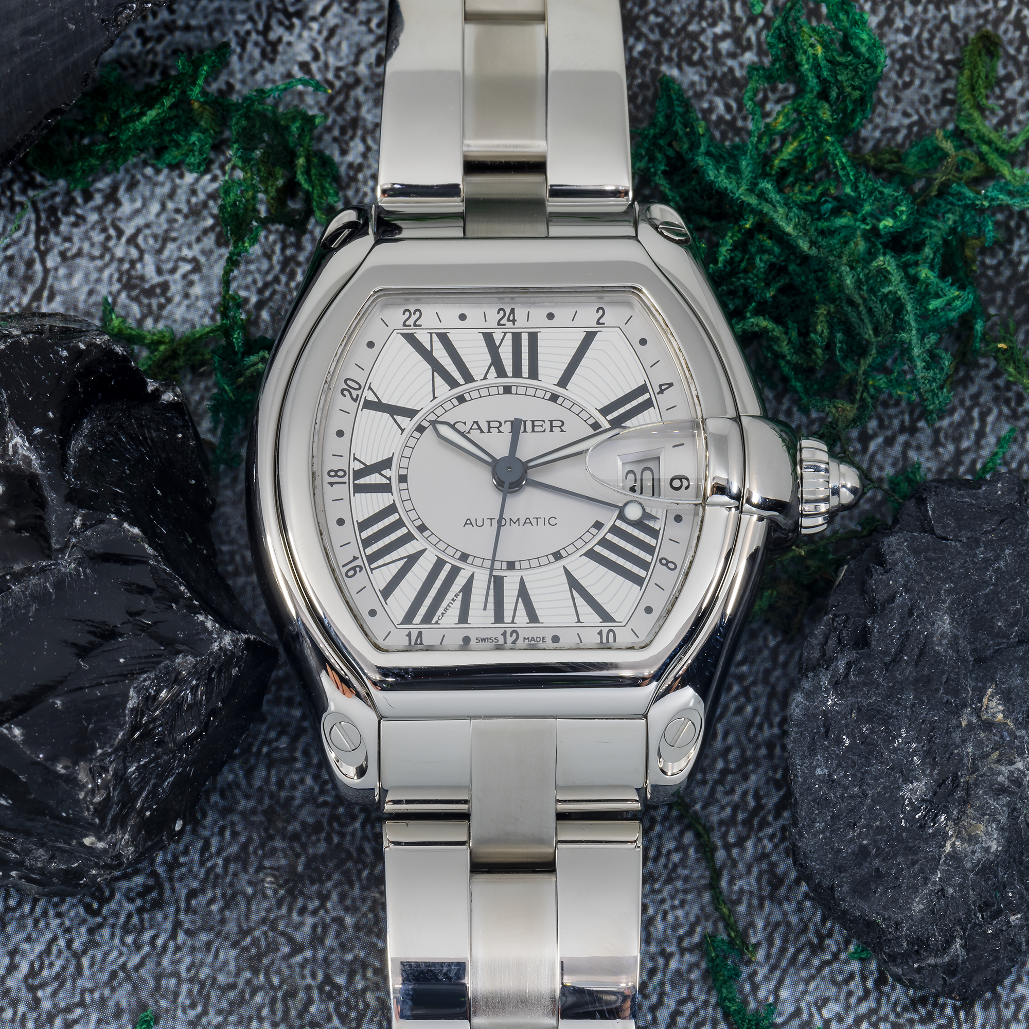 Cartier Roadster W62035X6 – Two-Tone Steel & 18k Yellow Gold Automatic 43 mm