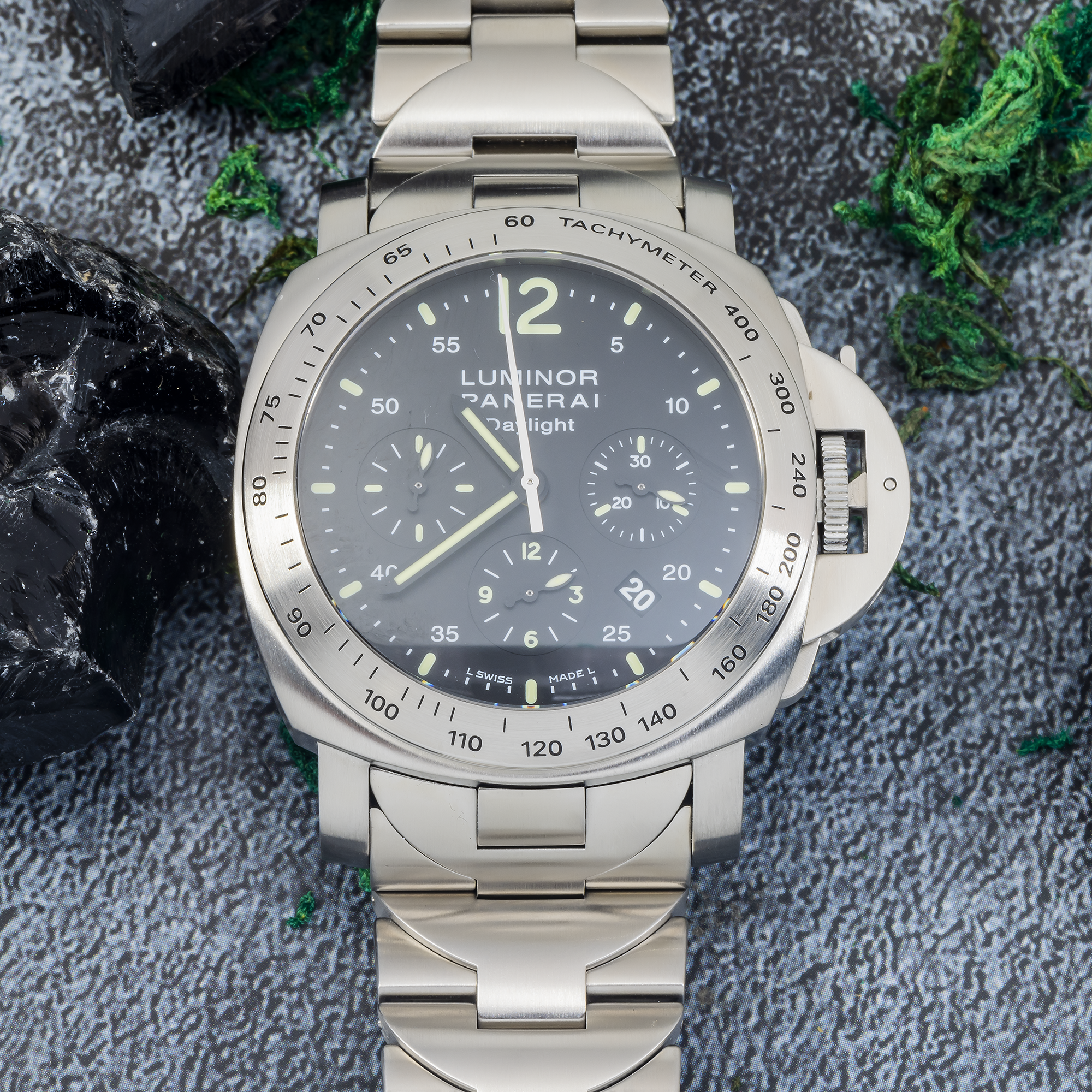 Panerai Luminor Daylight PAM00236 – 44 mm Stainless Steel Chronograph