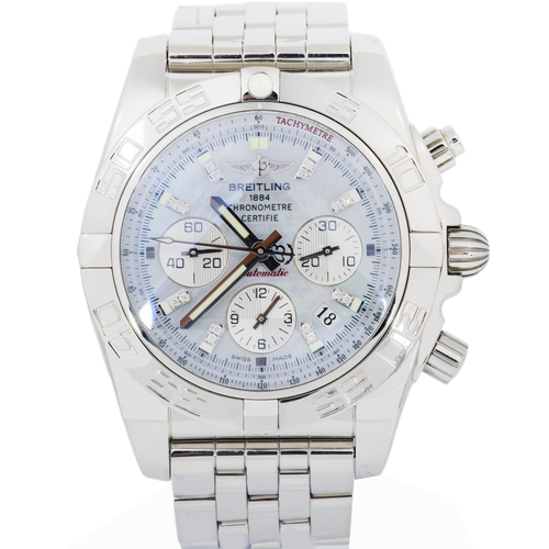 Breitling Chronomat 44 AB0110 – 44mm White Dial Automatic Chronograph