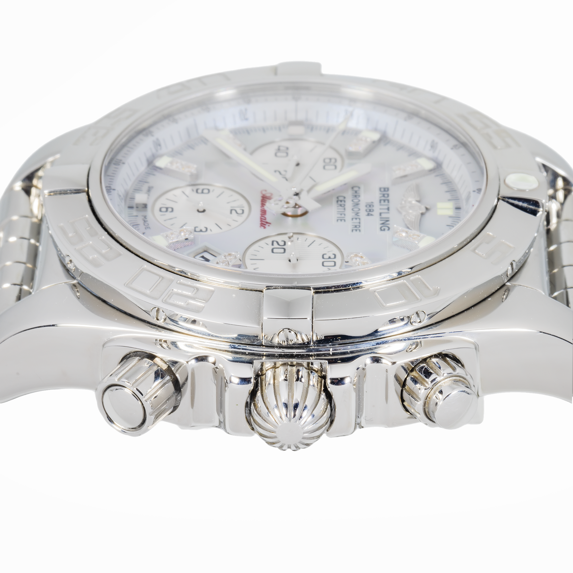 Breitling Chronomat 44 AB0110 – 44mm White Dial Automatic Chronograph