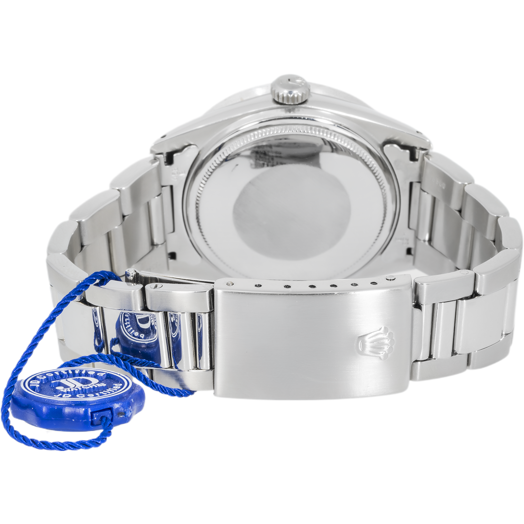 Rolex Datejust 16014 with Aftermarket Diamond Bezel and Blue Dial