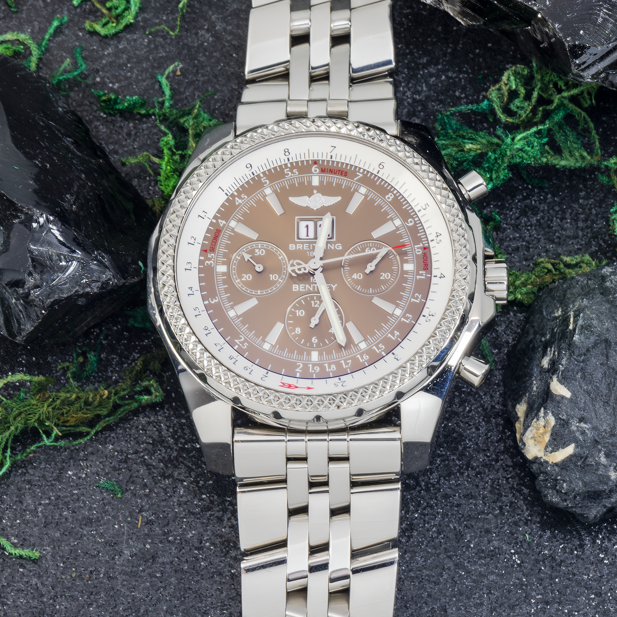 Breitling Bentley 6.75 A44362 Brown Dial – 48mm Stainless Steel Automatic Chronograph