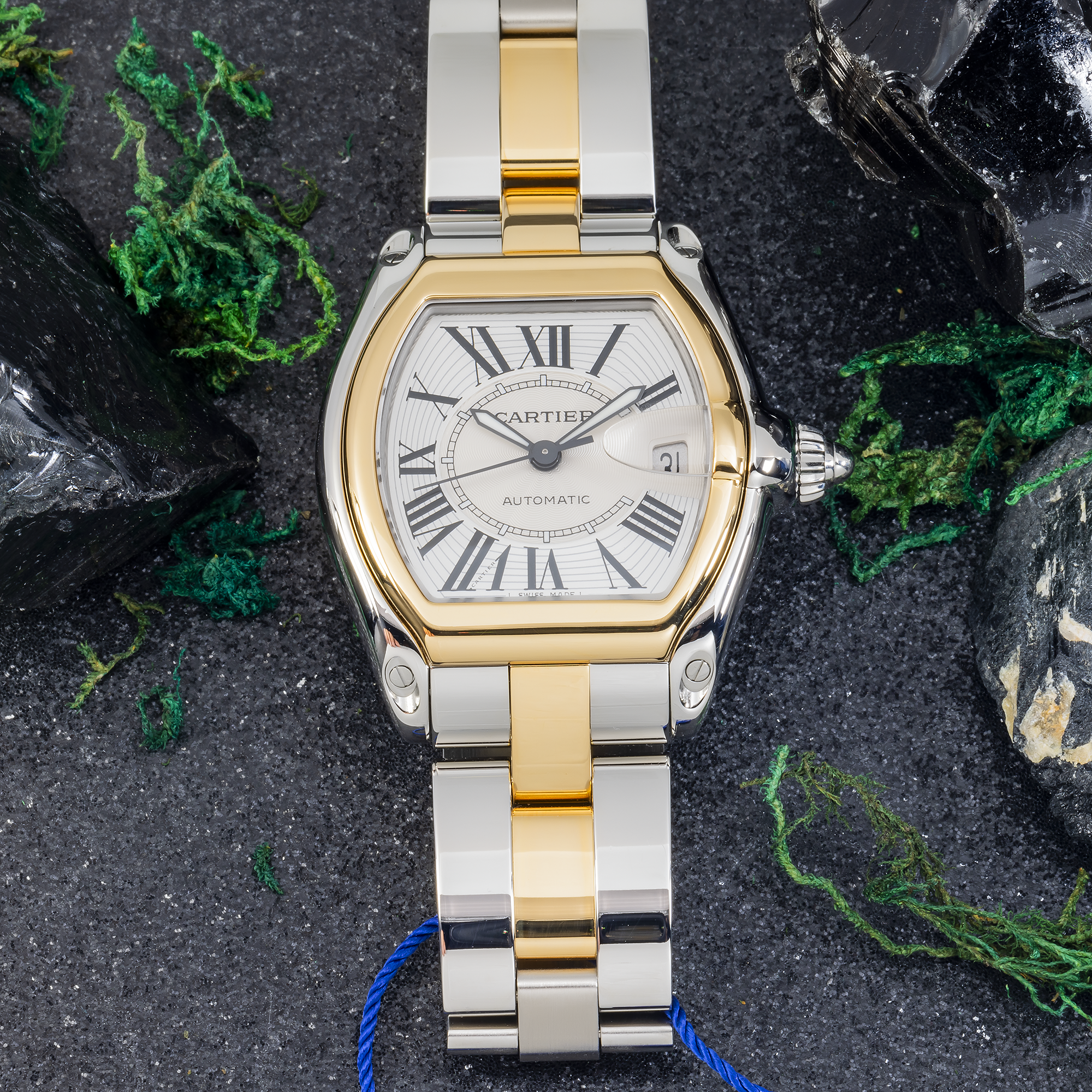 Cartier Roadster W62031Y4 – 38 mm Two-Tone Steel & 18k Yellow Gold Automatic