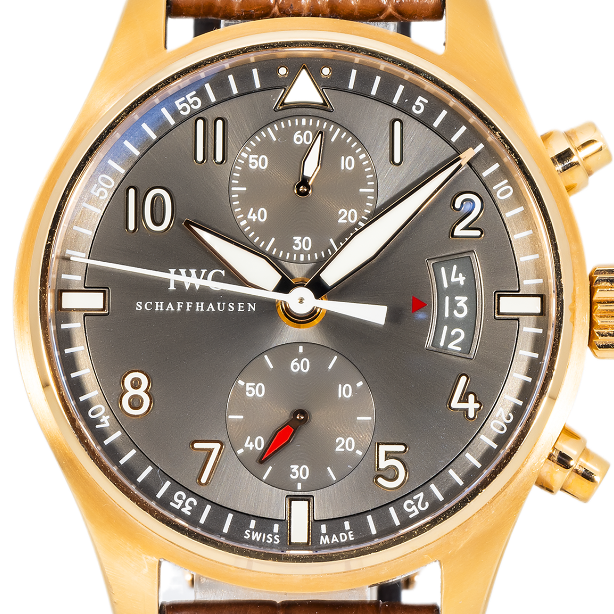 IWC Pilot’s Watch Spitfire Chronograph IW387803 43 mm 18k Rose Gold