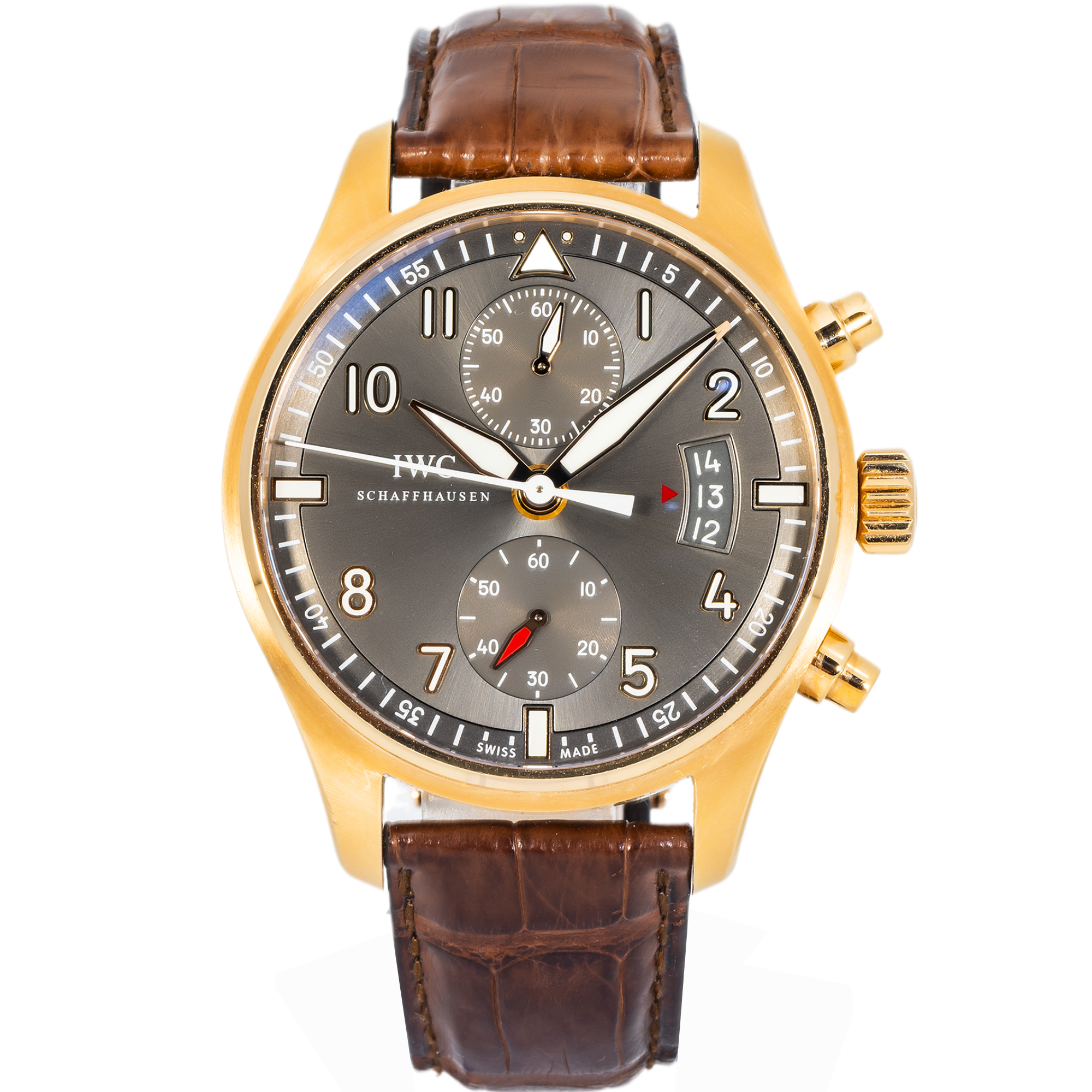 IWC Pilot’s Watch Spitfire Chronograph IW387803 43 mm 18k Rose Gold