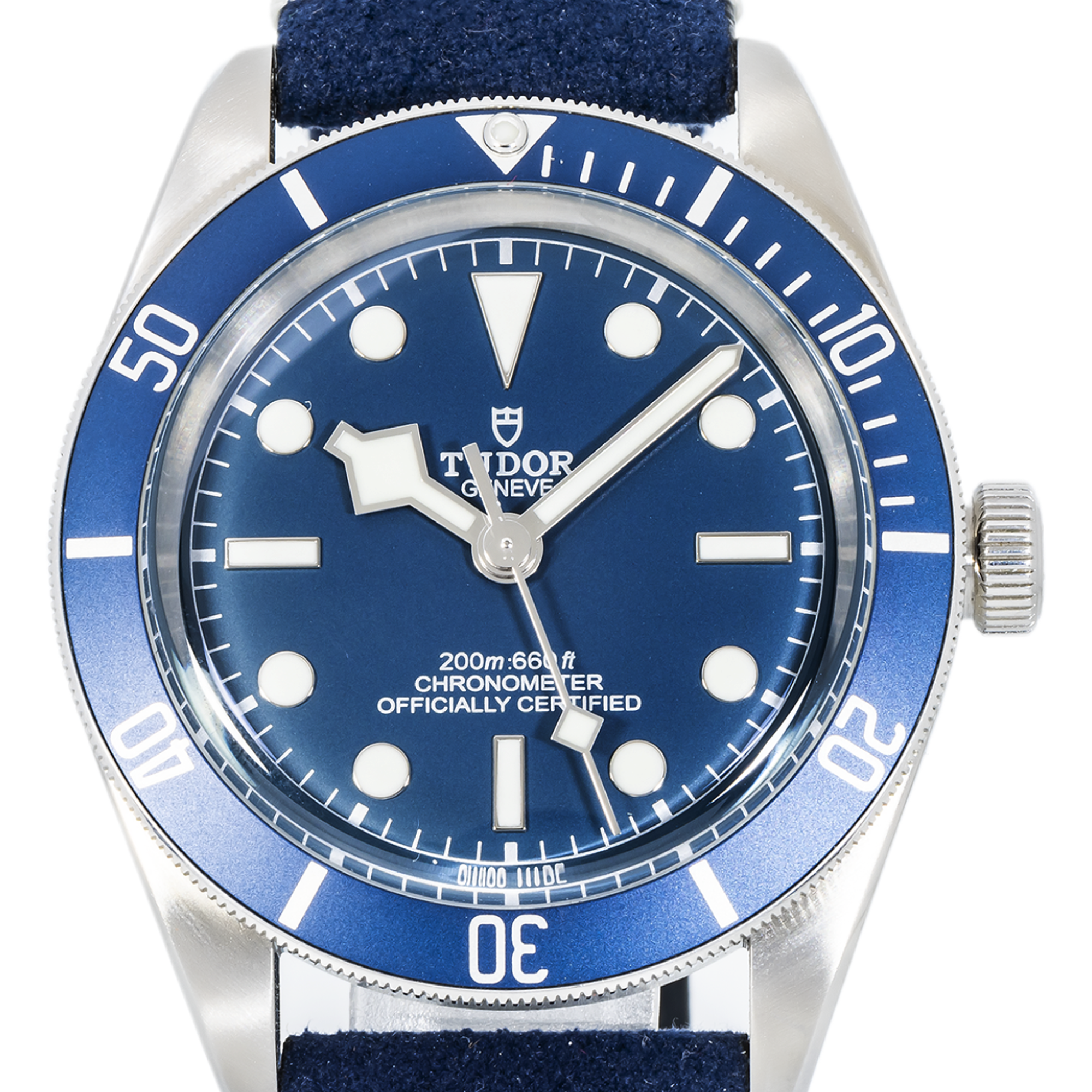 Tudor Black Bay Fifty-Eight 79030B – 39 mm Blue Dial and Blue Leather Strap