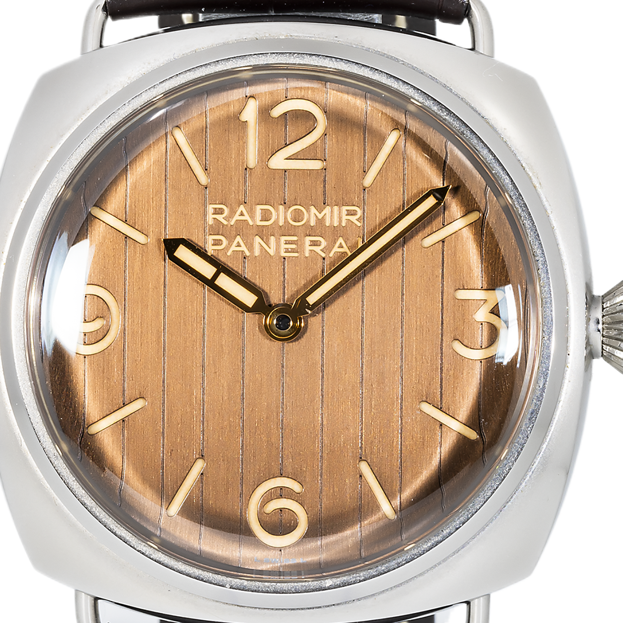 Panerai Radiomir Eilean PAM01243 – 45mm Stainless Steel Brown Dial Manual Wind