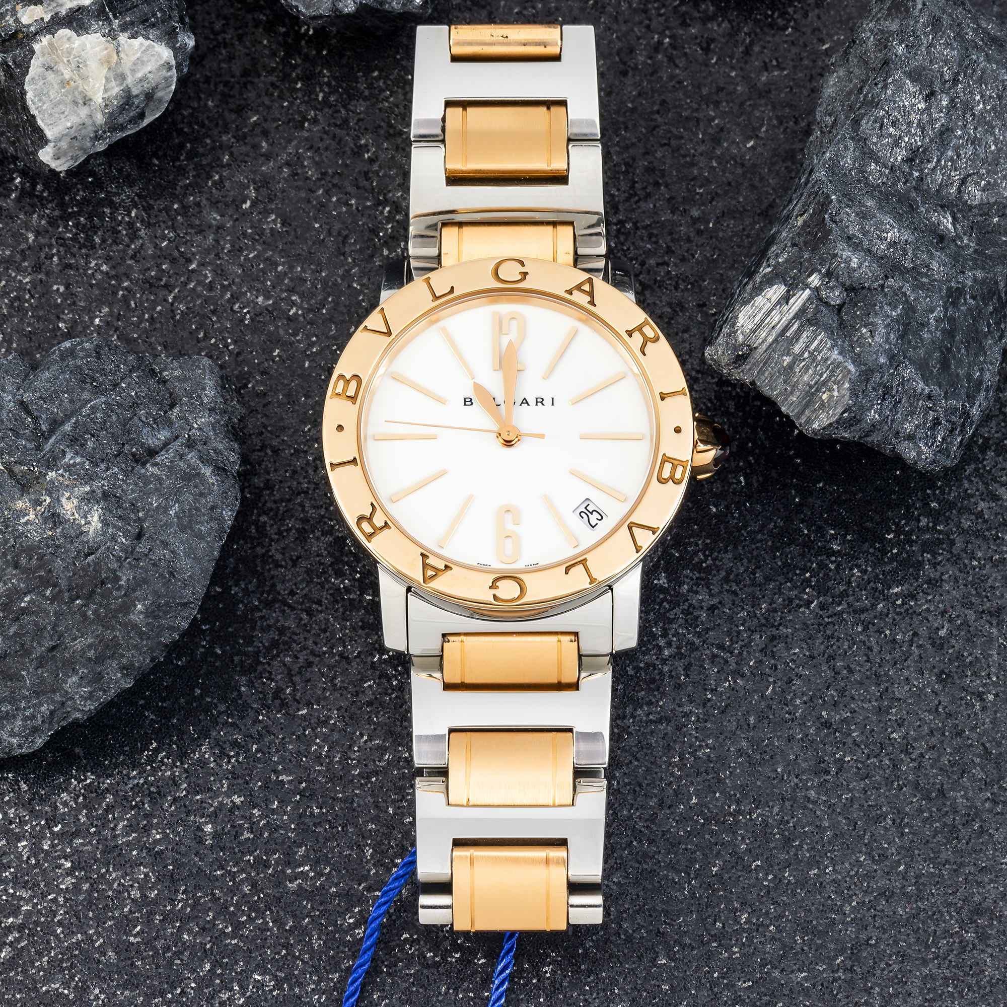 Bulgari BBLLP33SG 33mm Steel & 18k Rose Gold Automatic – Two-Tone Luxury