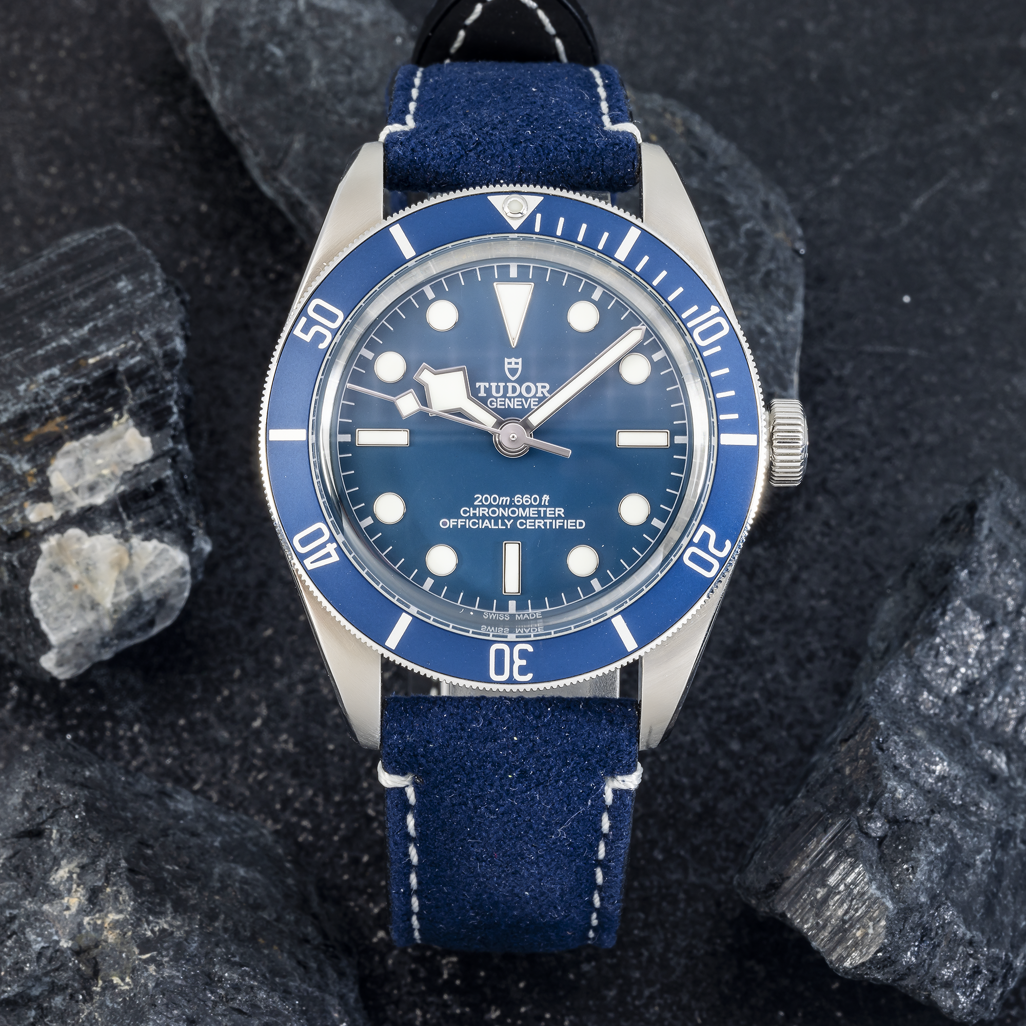 Tudor Black Bay Fifty-Eight 79030B – 39 mm Blue Dial and Blue Leather Strap
