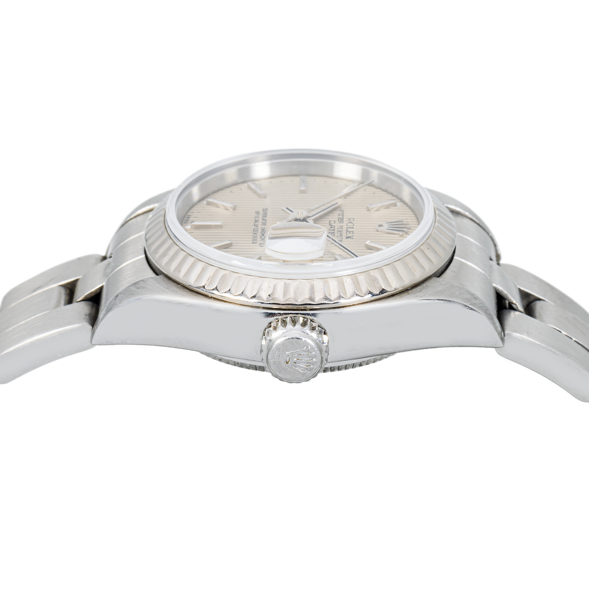 Rolex Datejust 79174 26mm Ivory Tapestry Dial Oyster Bracelet Watch