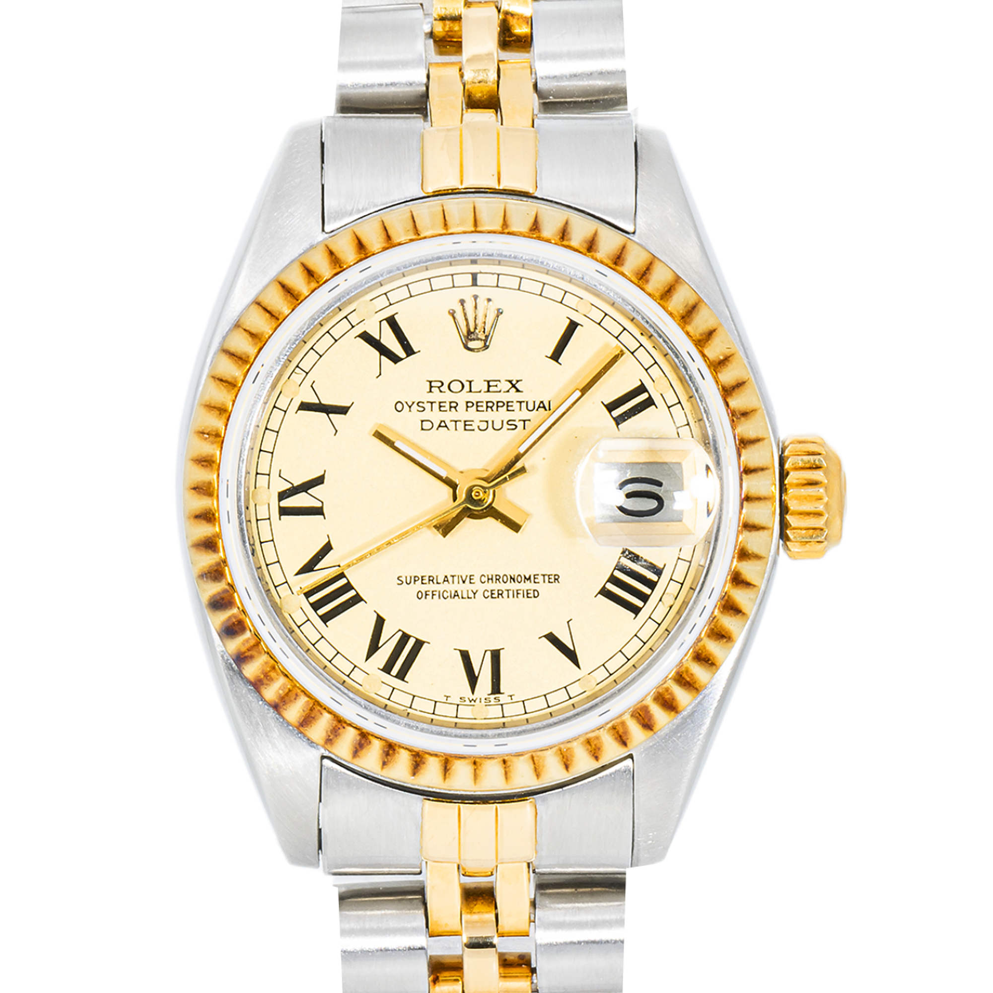 Rolex Datejust 6917 Ivory Roman Dial Jubilee