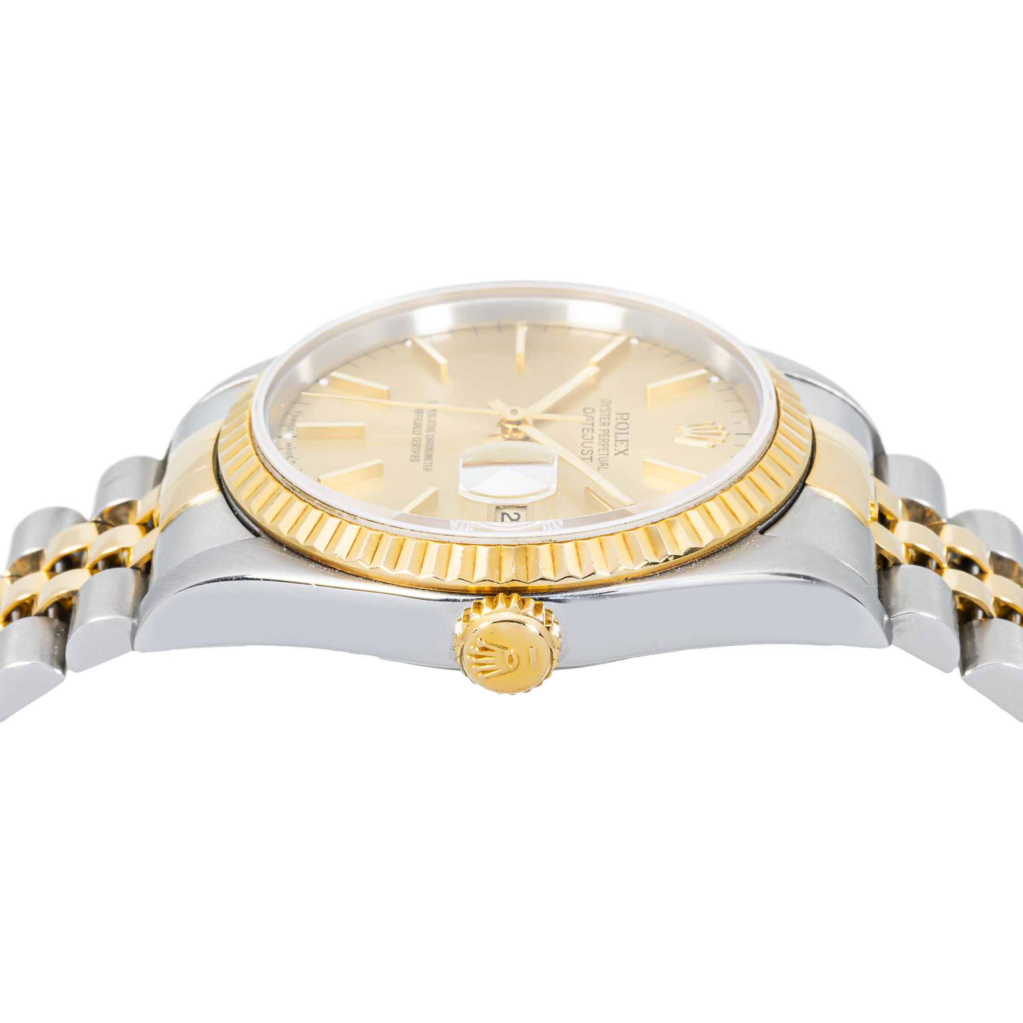 Rolex Datejust 16233 Stainless Steel & 18k Gold – Champagne Dial – 36mm