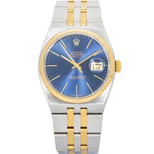 Rolex Oysterquartz Datejust 17013 – Blue Dial – Two-Tone 36mm