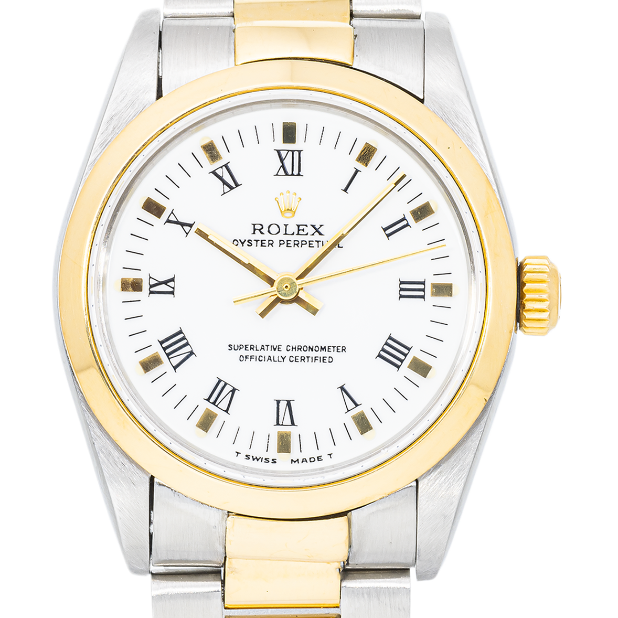 Rolex Datejust 67483 – Two-Tone 26mm – Gold Smooth Bezel –  Oyster Bracelet