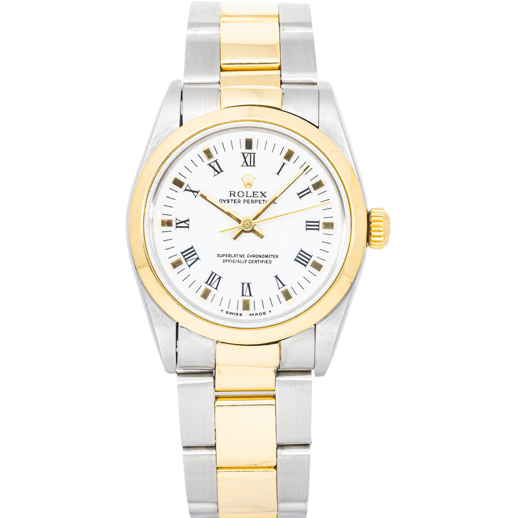 Rolex Datejust 67483 – Two-Tone 26mm – Gold Smooth Bezel –  Oyster Bracelet