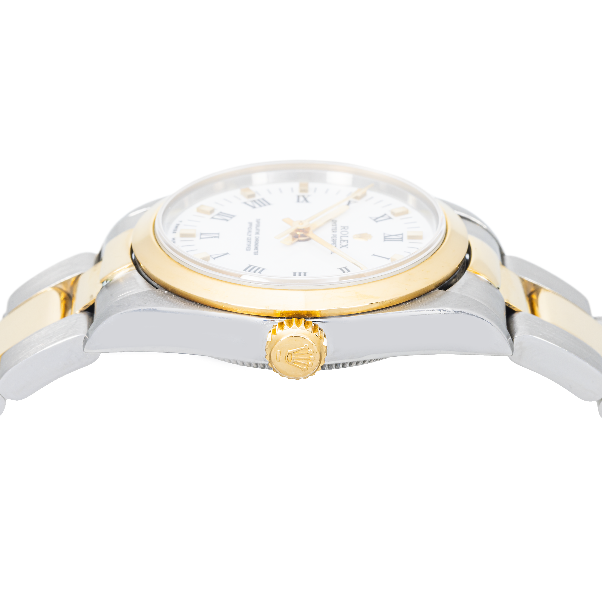 Rolex Datejust 67483 – Two-Tone 26mm – Gold Smooth Bezel –  Oyster Bracelet