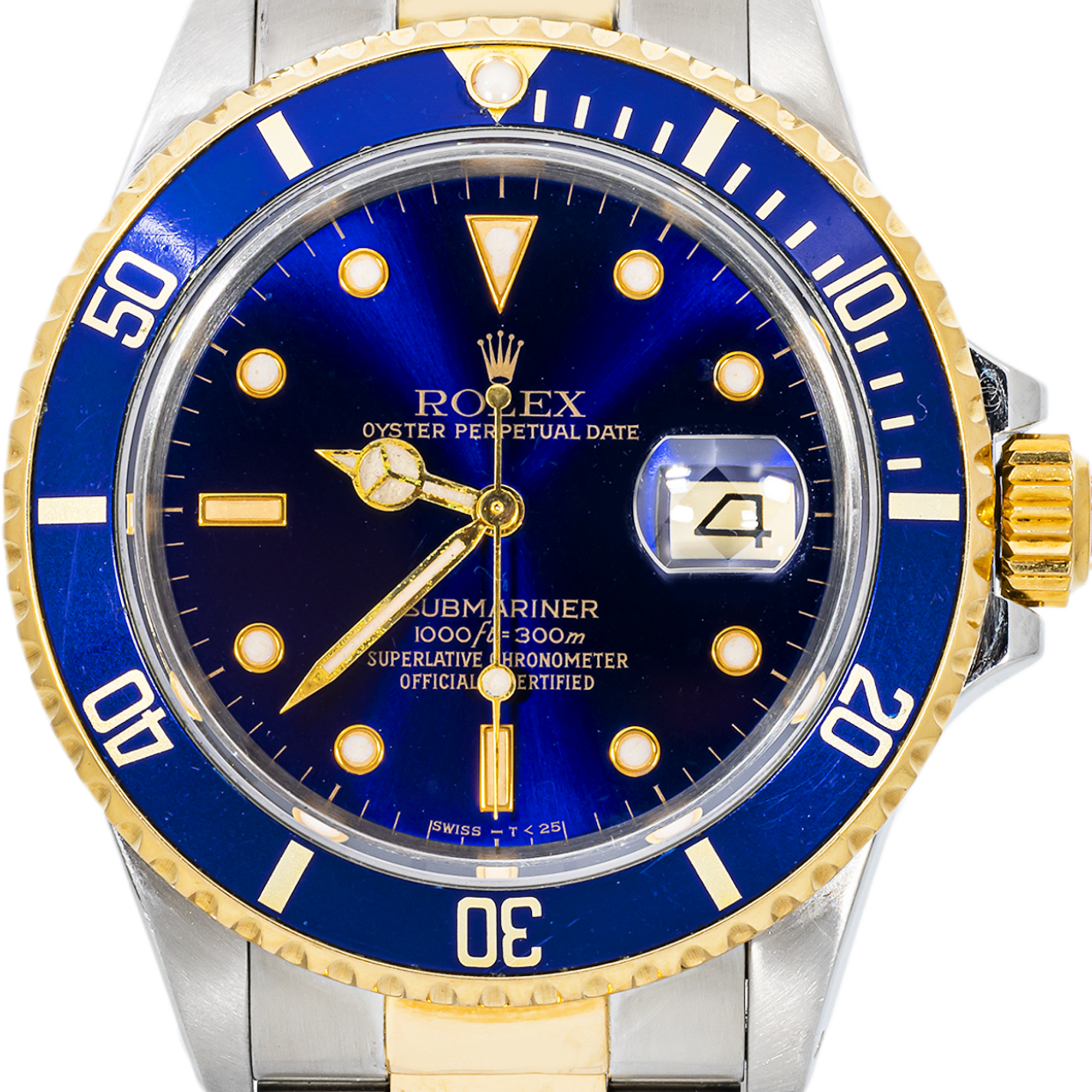 Rolex Submariner 16803 – Two-Tone Steel & 18k Gold Blue Dial / Blue Bezel