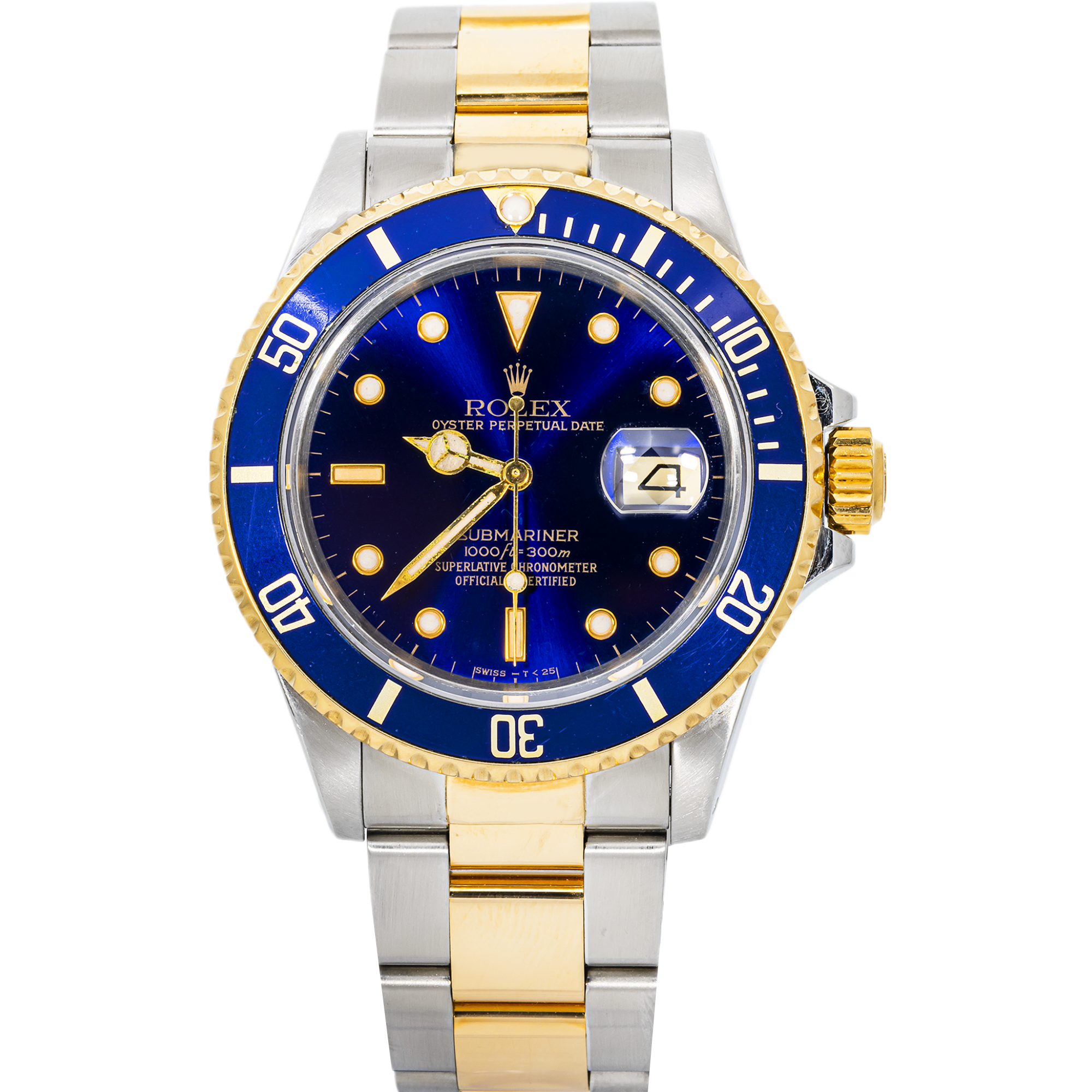 Rolex Submariner 16803 – Two-Tone Steel & 18k Gold Blue Dial / Blue Bezel