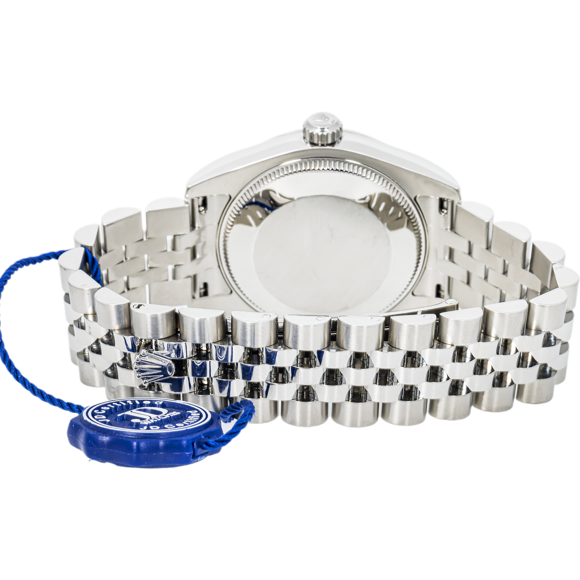 Rolex Datejust 178274 31mm – White Roman Dial & 18K White Gold Fluted Bezel