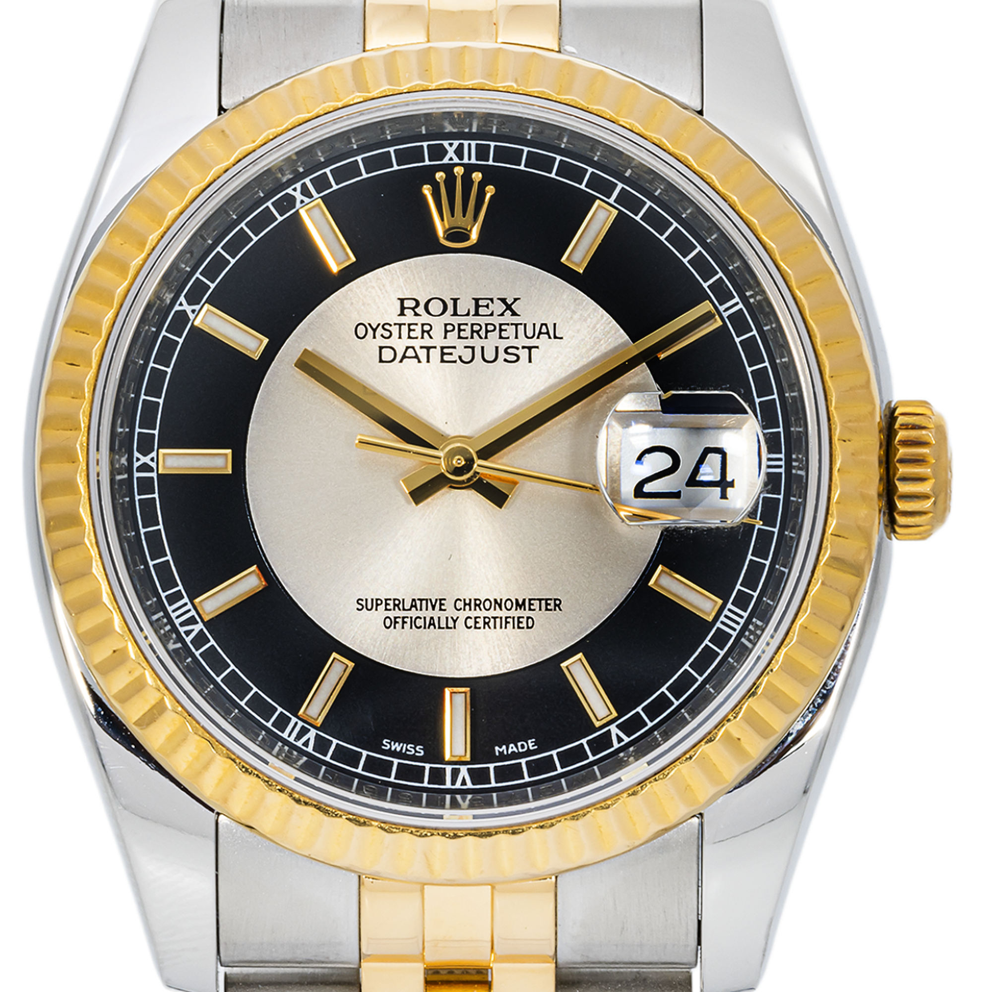 Rolex Datejust 116233 36mm Two-Tone – Black Steel Dial & Jubilee Bracelet