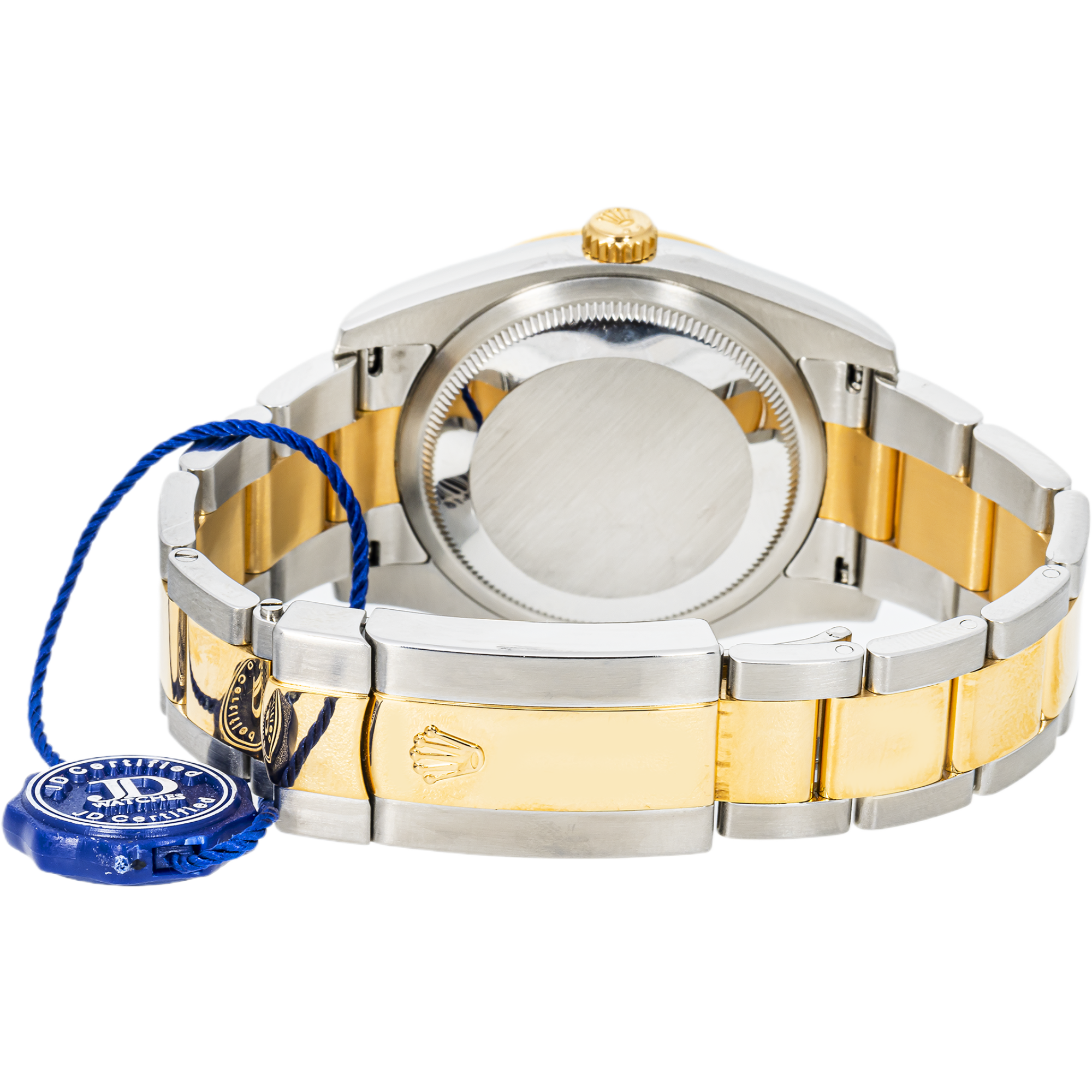 Rolex Datejust 116243 36mm Two-Tone – Champagne Diamond Dial & Factory Diamond Bezel