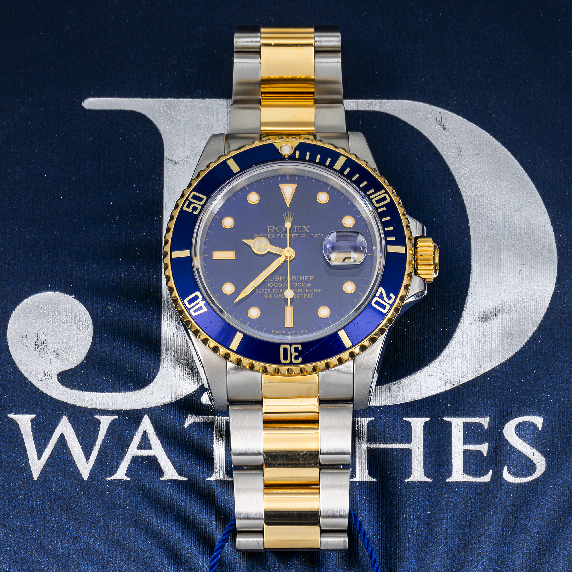 Rolex Submariner 16803 – Two-Tone Steel & 18k Gold Blue Dial / Blue Bezel