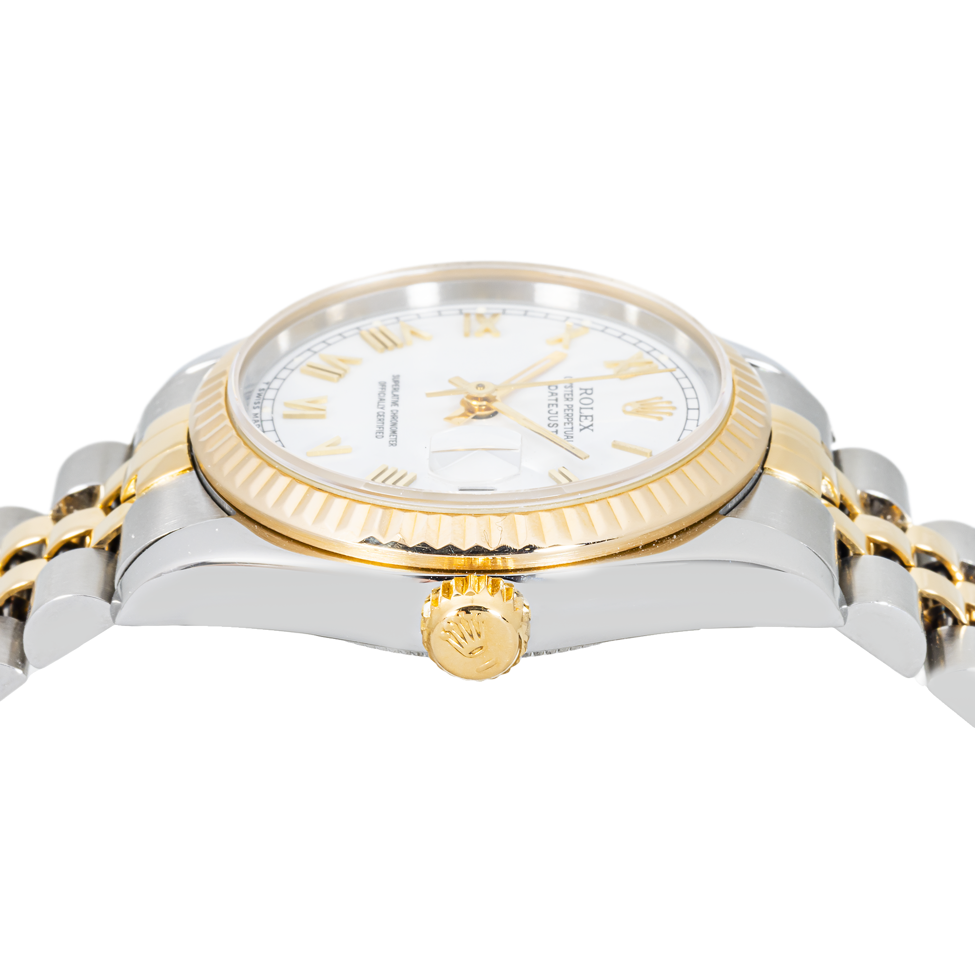 Rolex Datejust 68273 Two-Tone 31mm White Roman Dial – Jubilee Bracelet