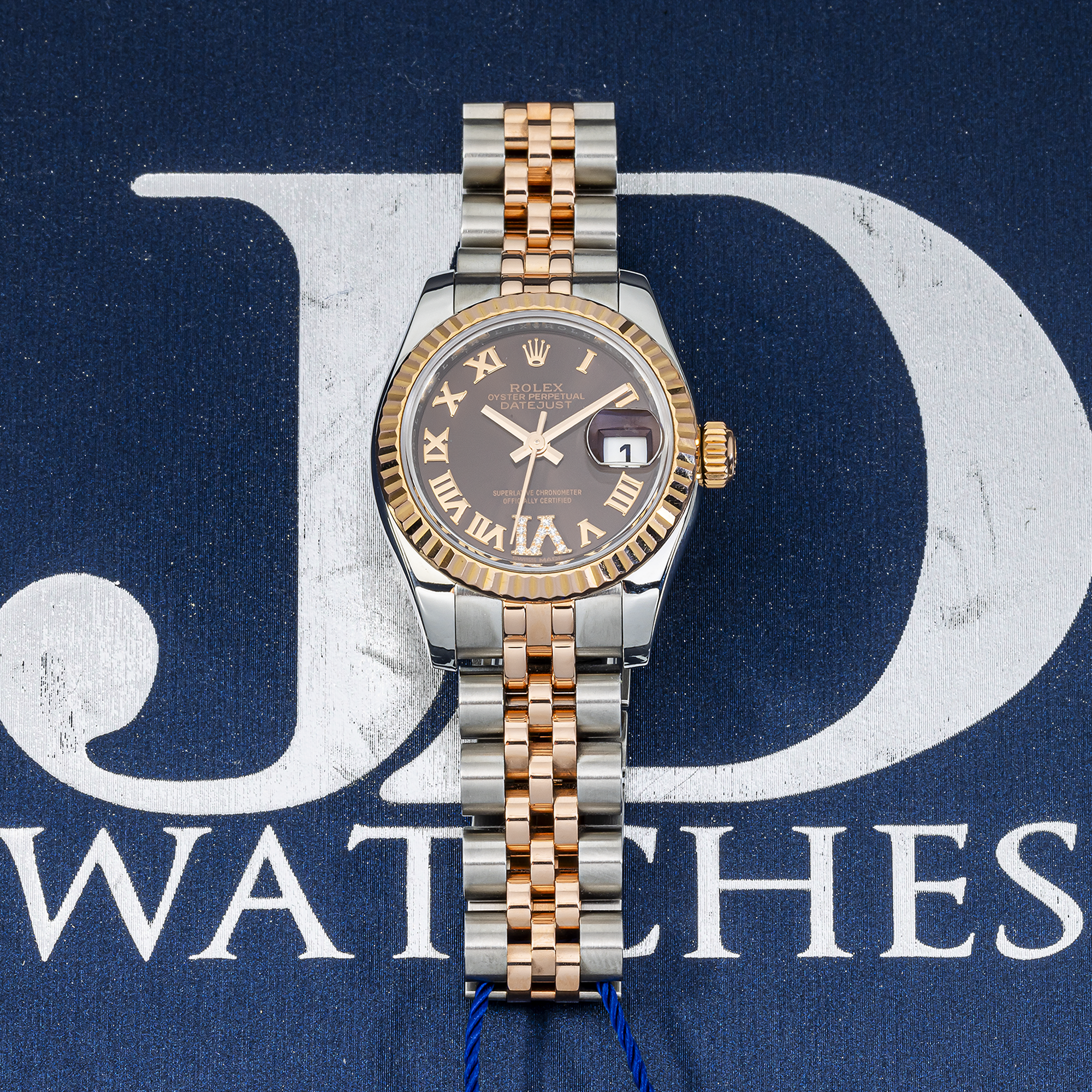 Rolex Datejust 179171 26mm – Everose Two-Tone, Chocolate Diamond Dial