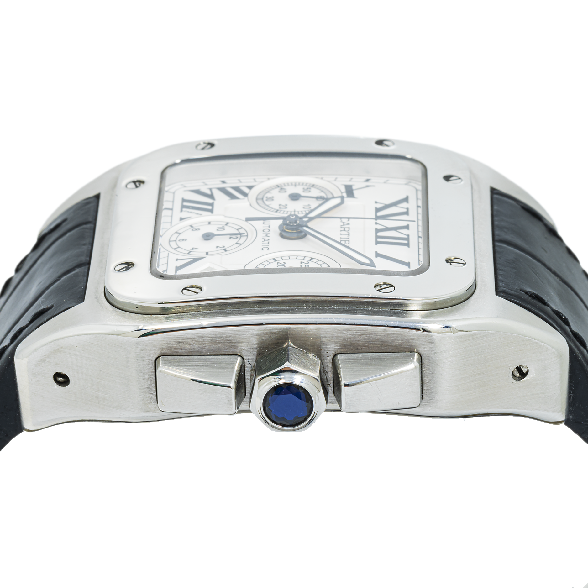 Cartier Santos Galbée W20090X8 with Leather Strap