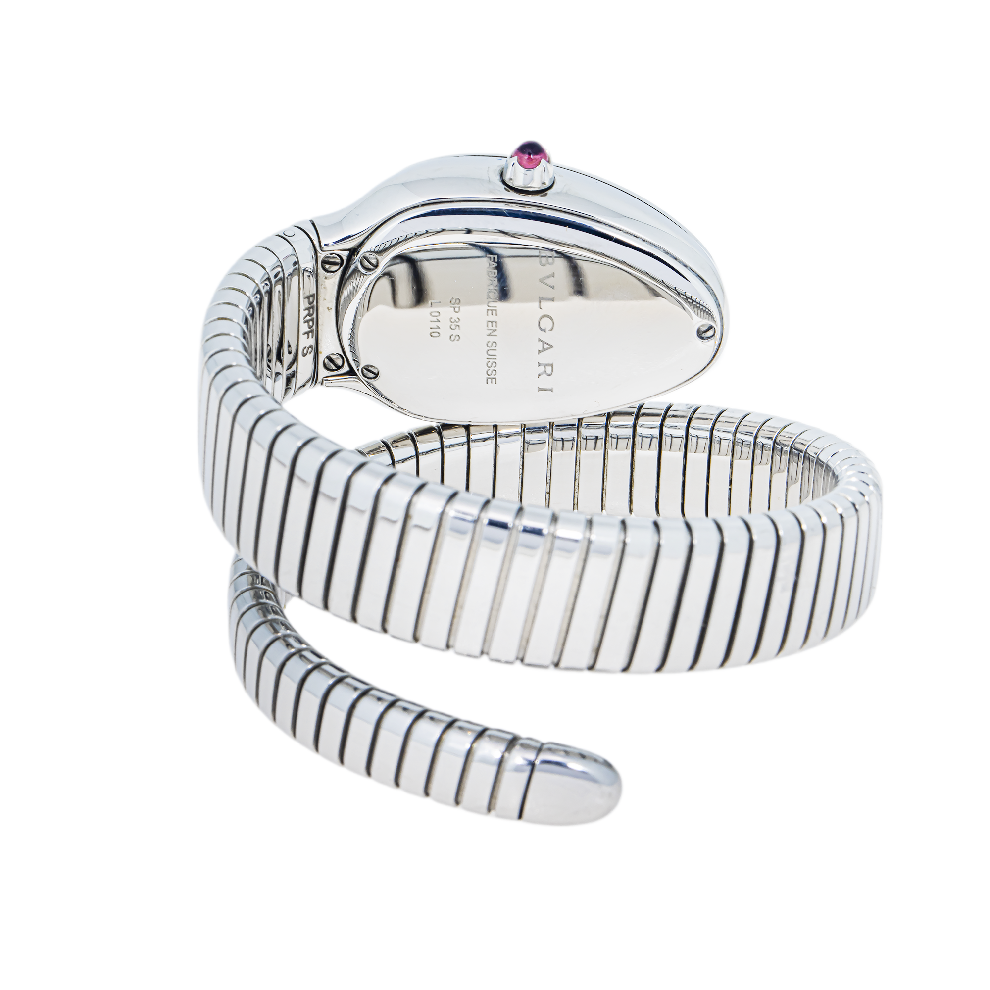 Bvlgari Serpenti Tubogas Stainless Steel Silver Dial 35mm Watch – 101817