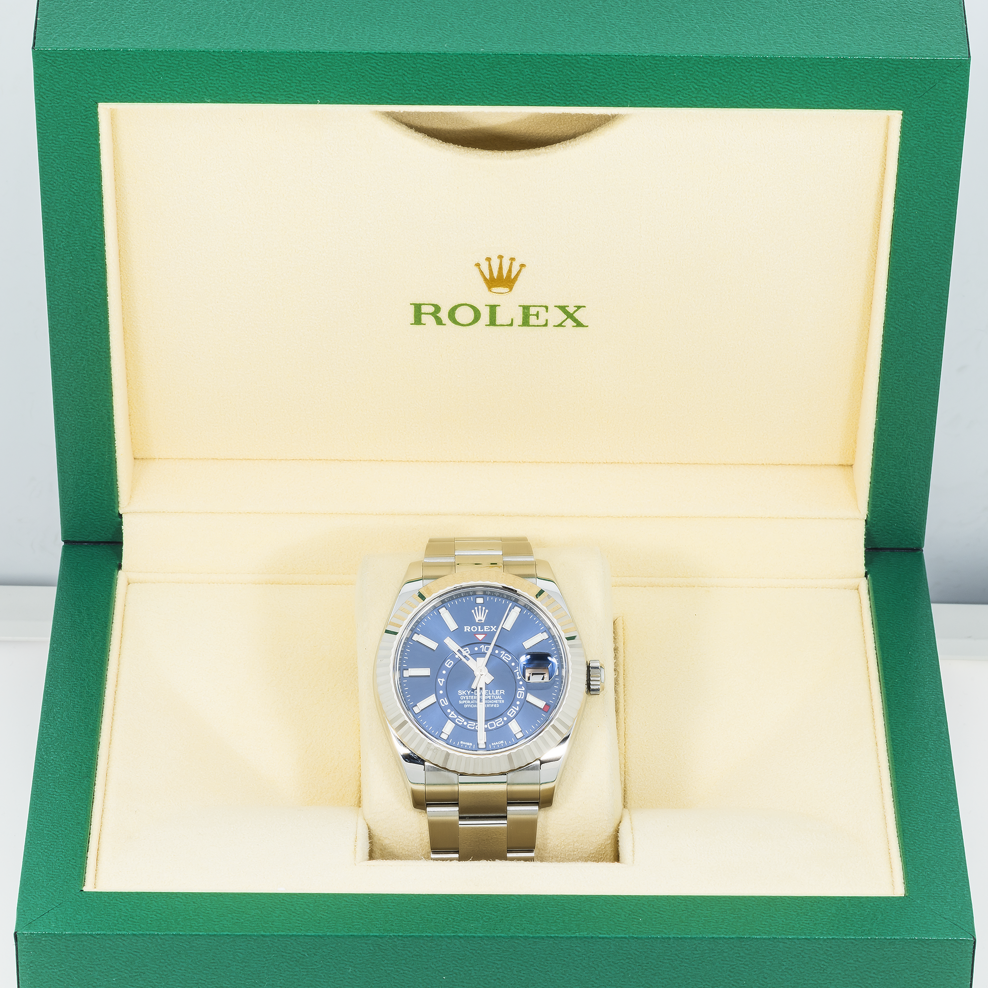 Rolex Sky Dweller Stainless Steel Blue Dial Oyster Bracelet 326934