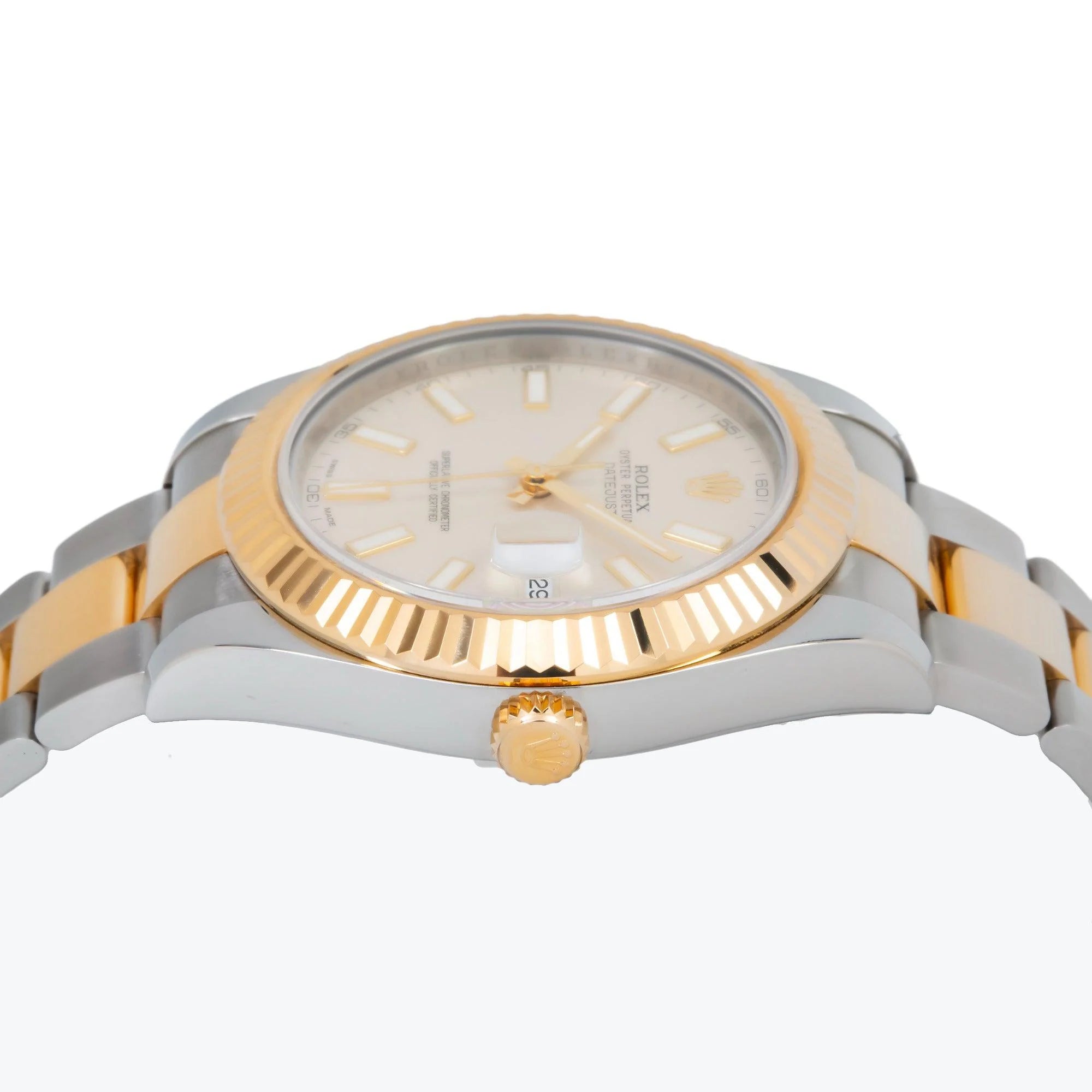 Rolex Datejust 41mm 116333 Ivory Stick Dial Two-Tone Oyster Bracelet