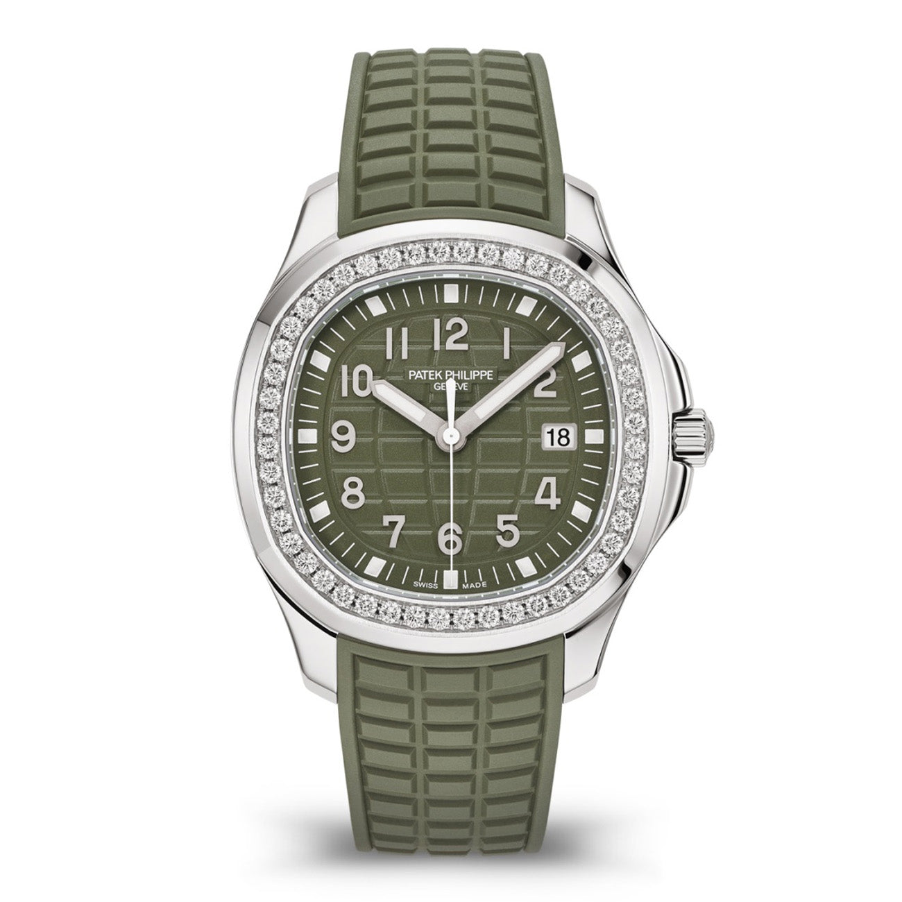 Patek Philippe Aquanaut Luce 5267/200A Green Dial Diamond Bezel Steel