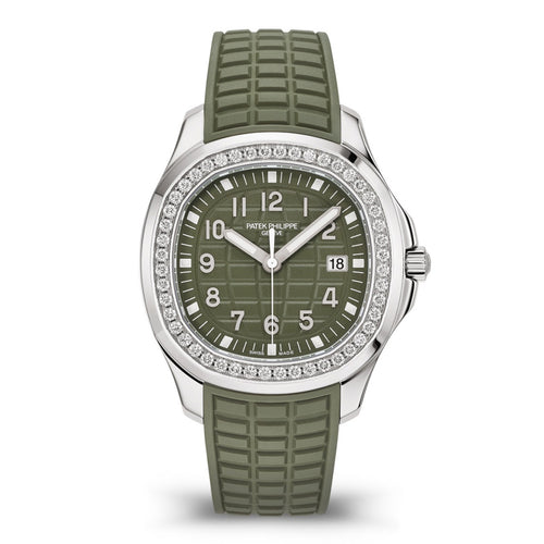 Patek Philippe Aquanaut Luce 5267/200A Green Dial Diamond Bezel Steel