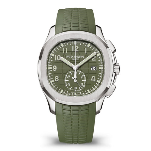 Patek Philippe Aquanaut Chronograph 5968G Green Dial White Gold