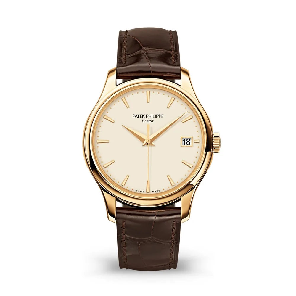 Patek Philippe Calatrava 39mm 18K Yellow Gold Ivory Dial Automatic Watch – 5227J-001