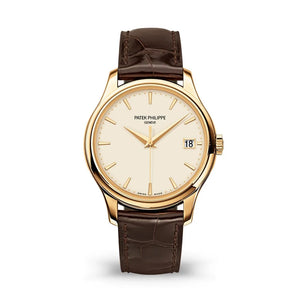 Patek Philippe Calatrava 39mm 18K Yellow Gold Ivory Dial Automatic Watch – 5227J-001