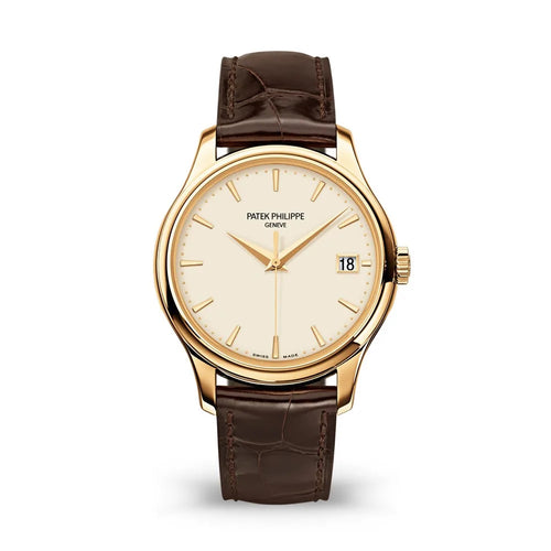 Patek Philippe Calatrava 39mm 18K Yellow Gold Ivory Dial Automatic Watch – 5227J-001