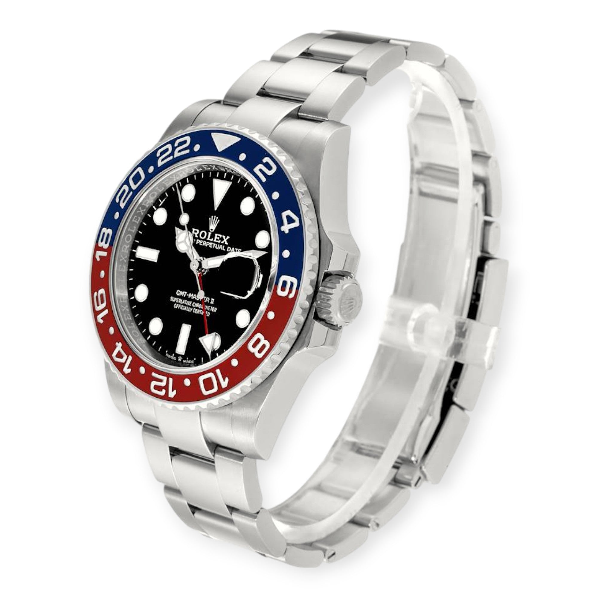 Rolex GMT Master II 126710BLRO Blue Red Pepsi Bezel Steel Mens Watch