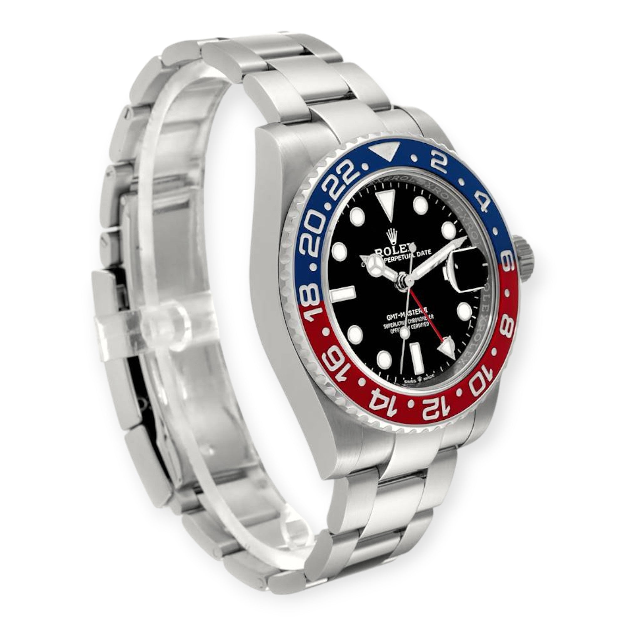 Rolex GMT Master II 126710BLRO Blue Red Pepsi Bezel Steel Mens Watch