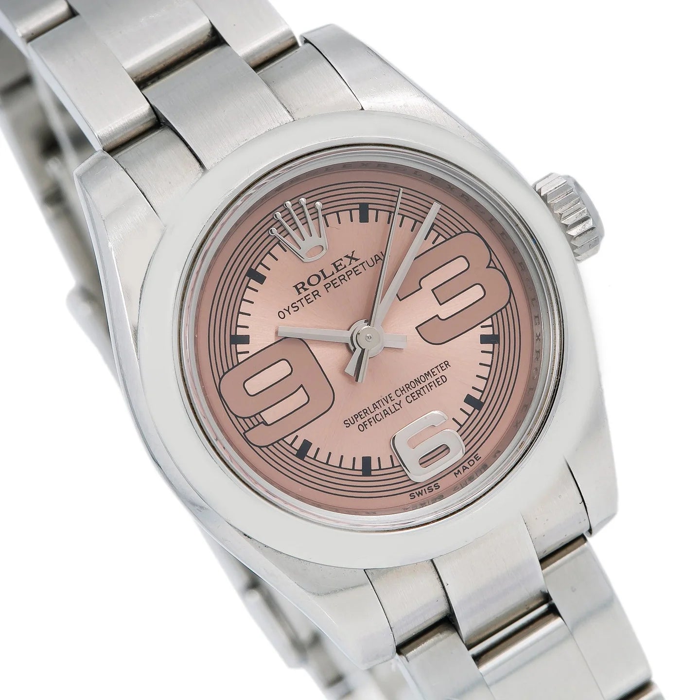 Rolex Oyster Perpetual 176200 26mm Pink Arabic Dial