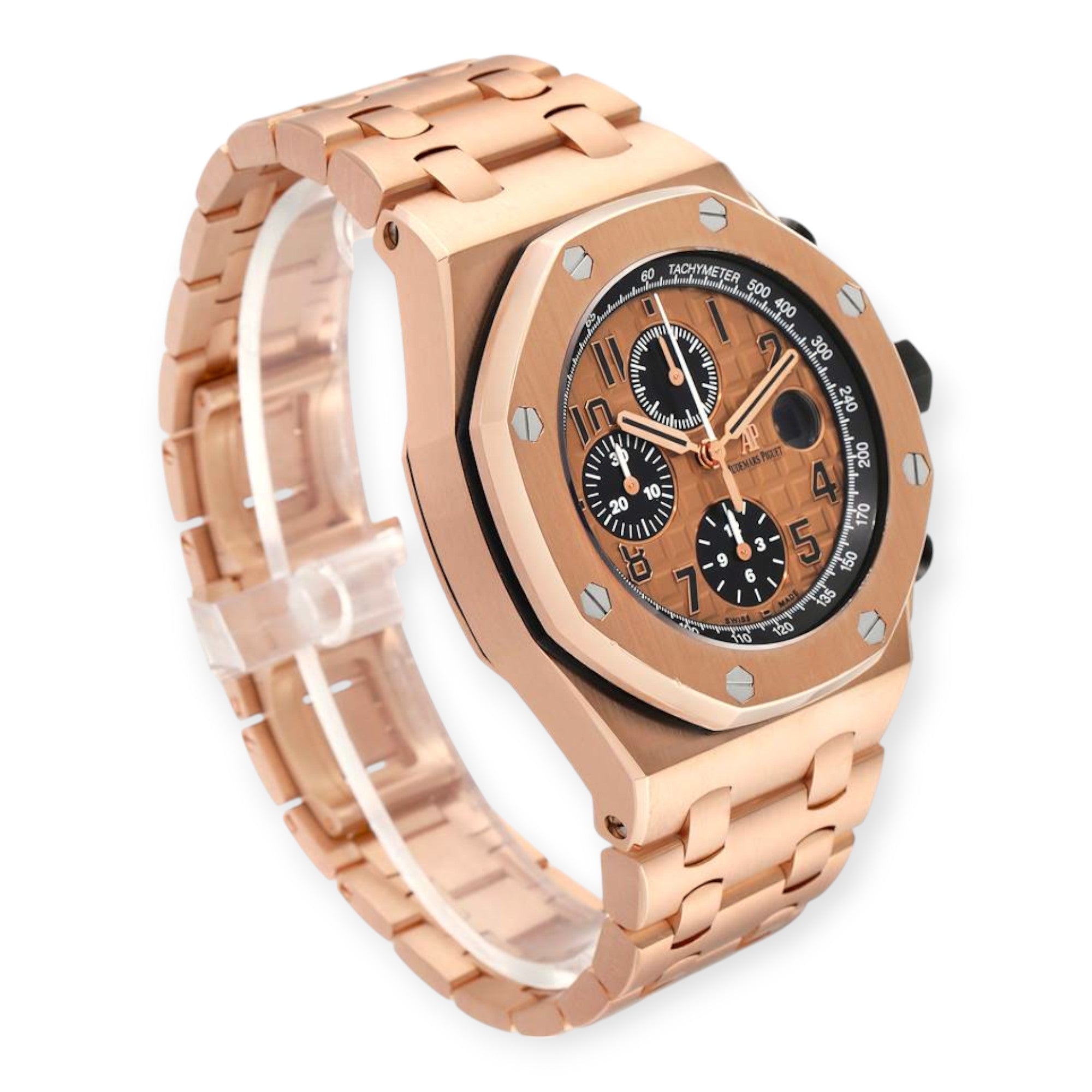 Audemars Piguet 26470OR Royal Oak Offshore Rose Gold Chronograph Mens Watch-Audemars Piguet-JD Watches NY