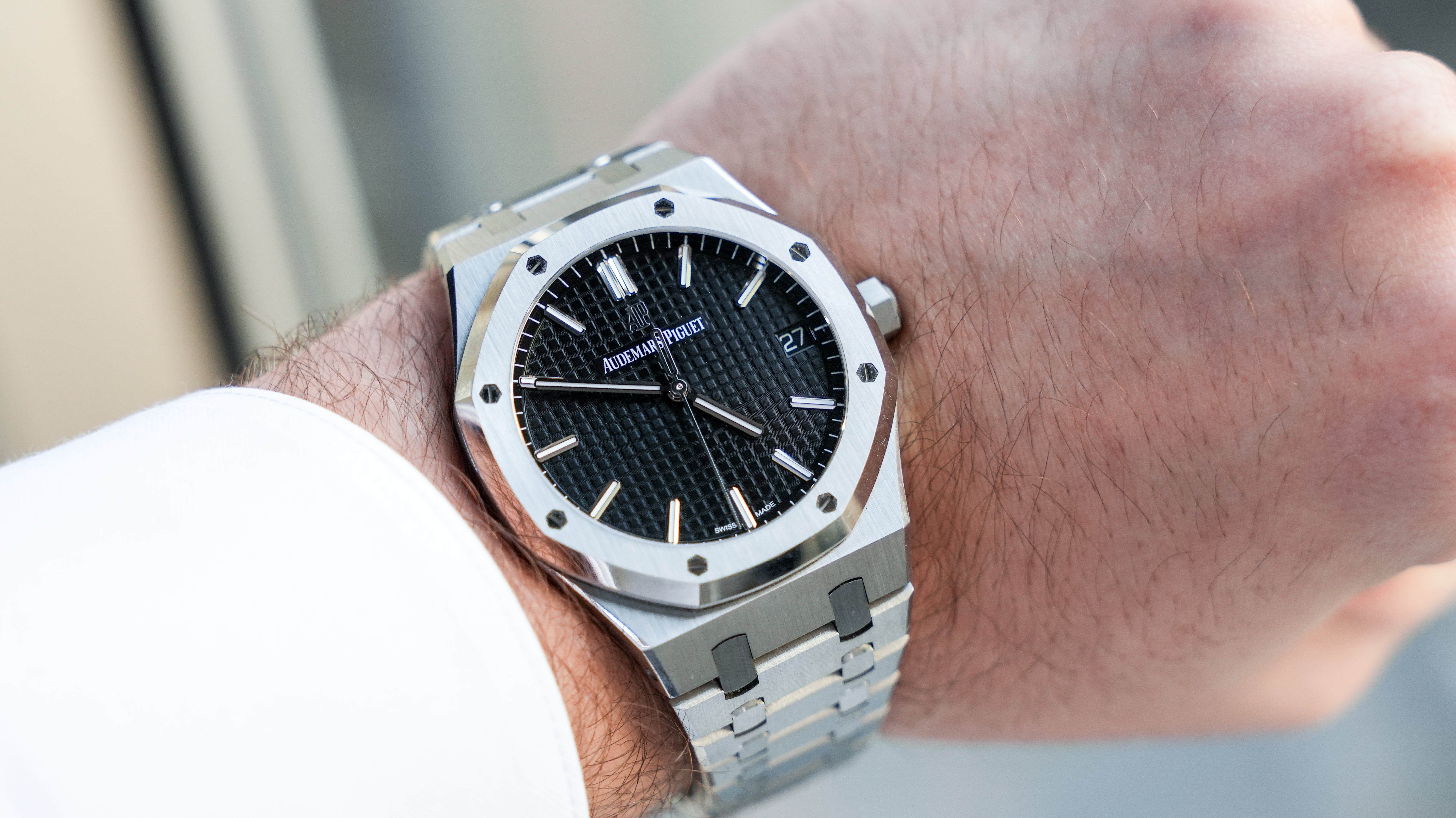 Audemars Piguet Royal Oak 41 – 15500ST.OO.1220ST.03 Black Dial, Stainless Steel Bracelet-Audemars Piguet-JD Watches NY