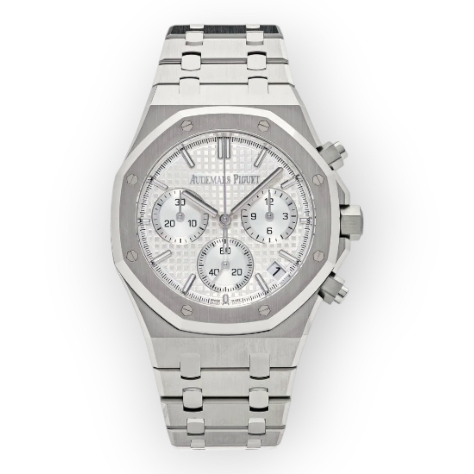 Audemars Piguet Royal Oak Chronograph 26320ST 41mm White Dial With Stainless Steel Bracelet-Audemars Piguet-JD Watches NY